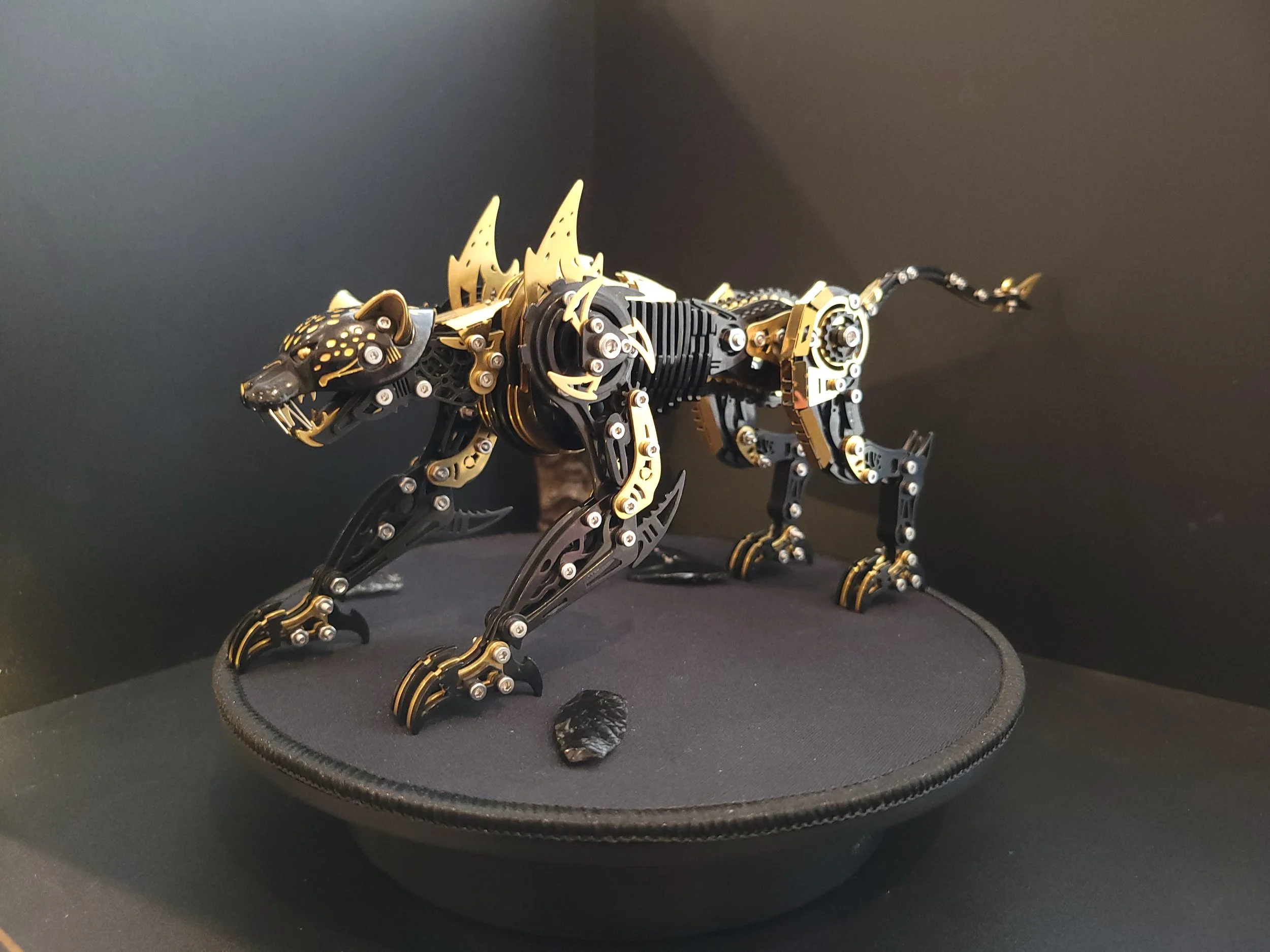 Mechanical Black Panther Sculpture