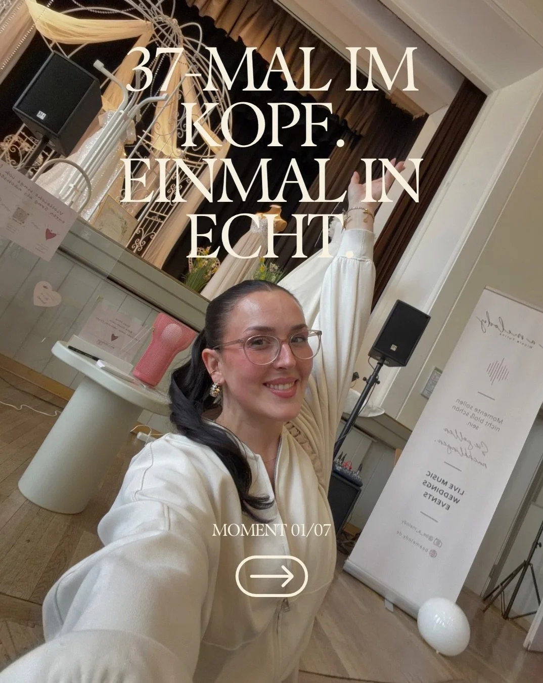 Die besten Momente standen nicht im Ablaufplan🤍

01 &bull; Diesen Stand hatte ich vorher ungef&auml;hr 37-mal im Kopf aufgebaut.
02 &bull; Getanzt wurde schon direkt als die T&uuml;r aufging.
03 &bull; Derselbe Song beim Soundcheck und am Messetag. 