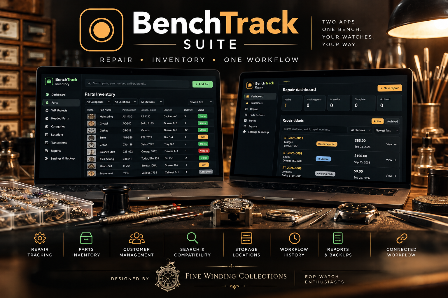 BenchTrack Repair and BenchTrack Inventory Suite v1.1