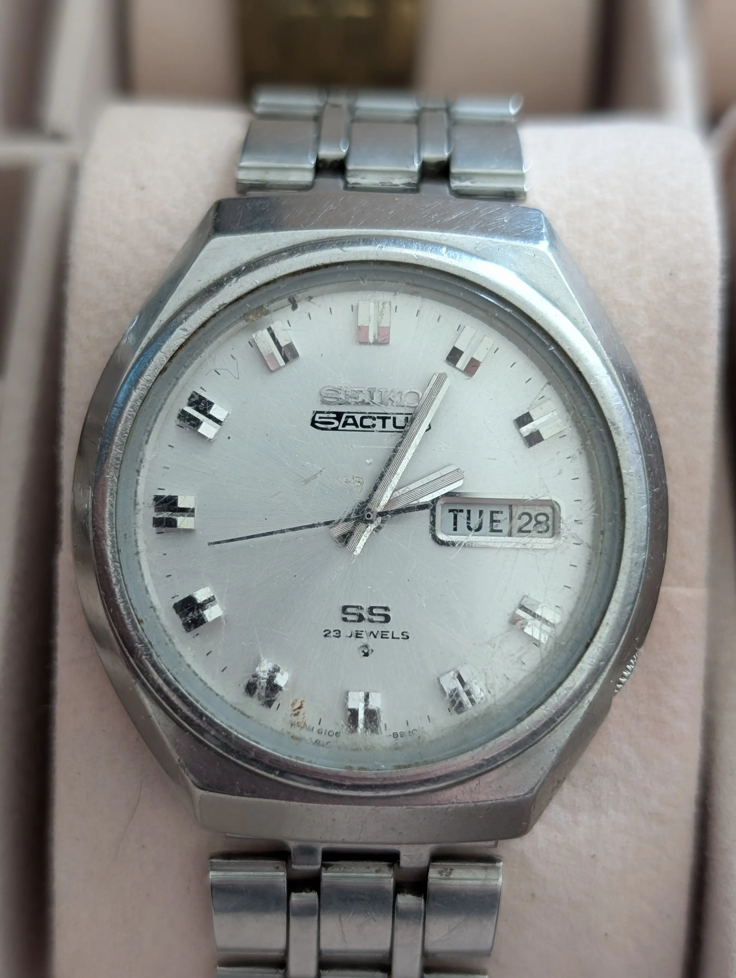 Seiko Actus SS 23 Jewel Day Date Automatic