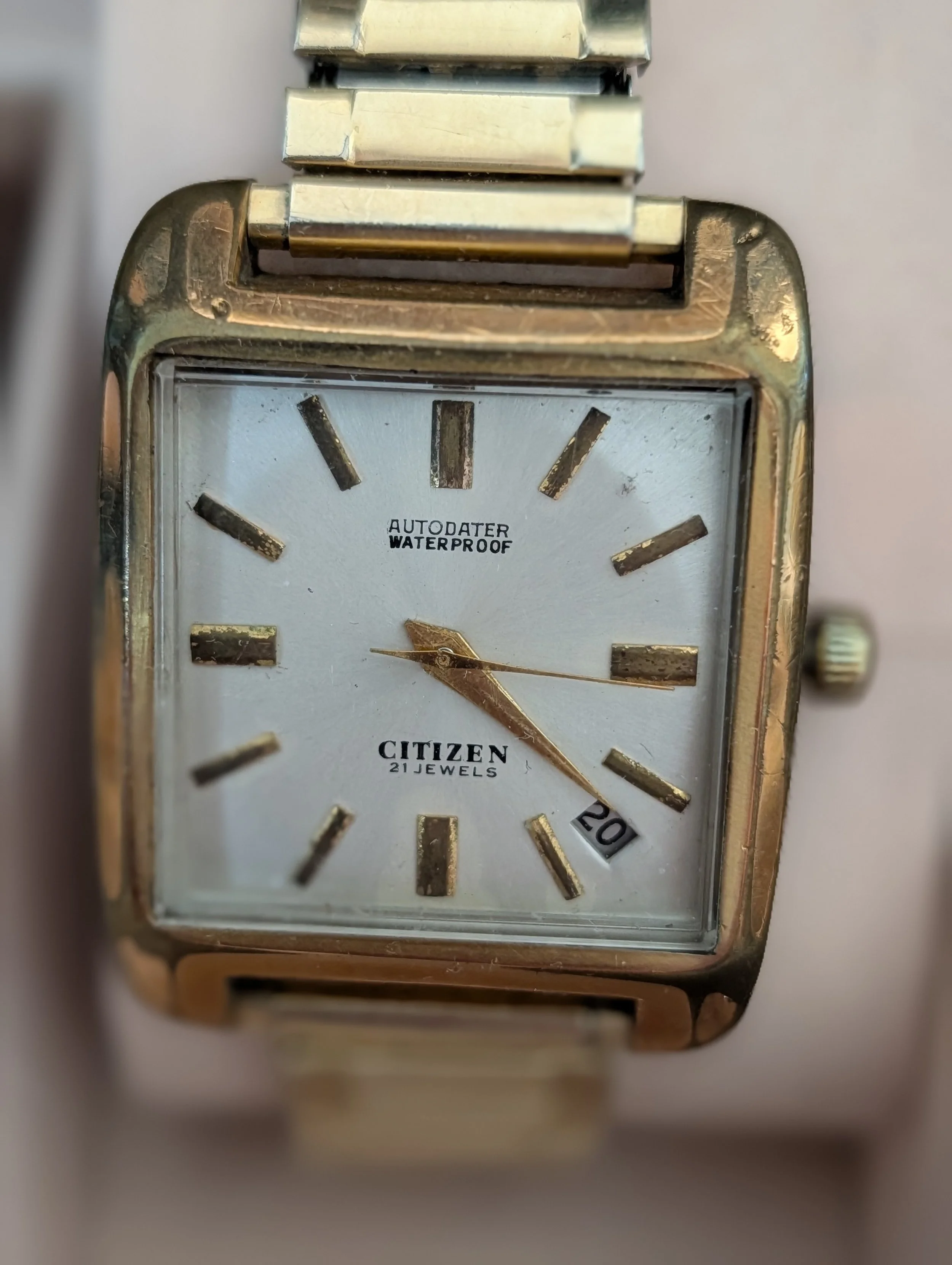 Citizen Auto Dater 21 Jewel Tank Style Automatic