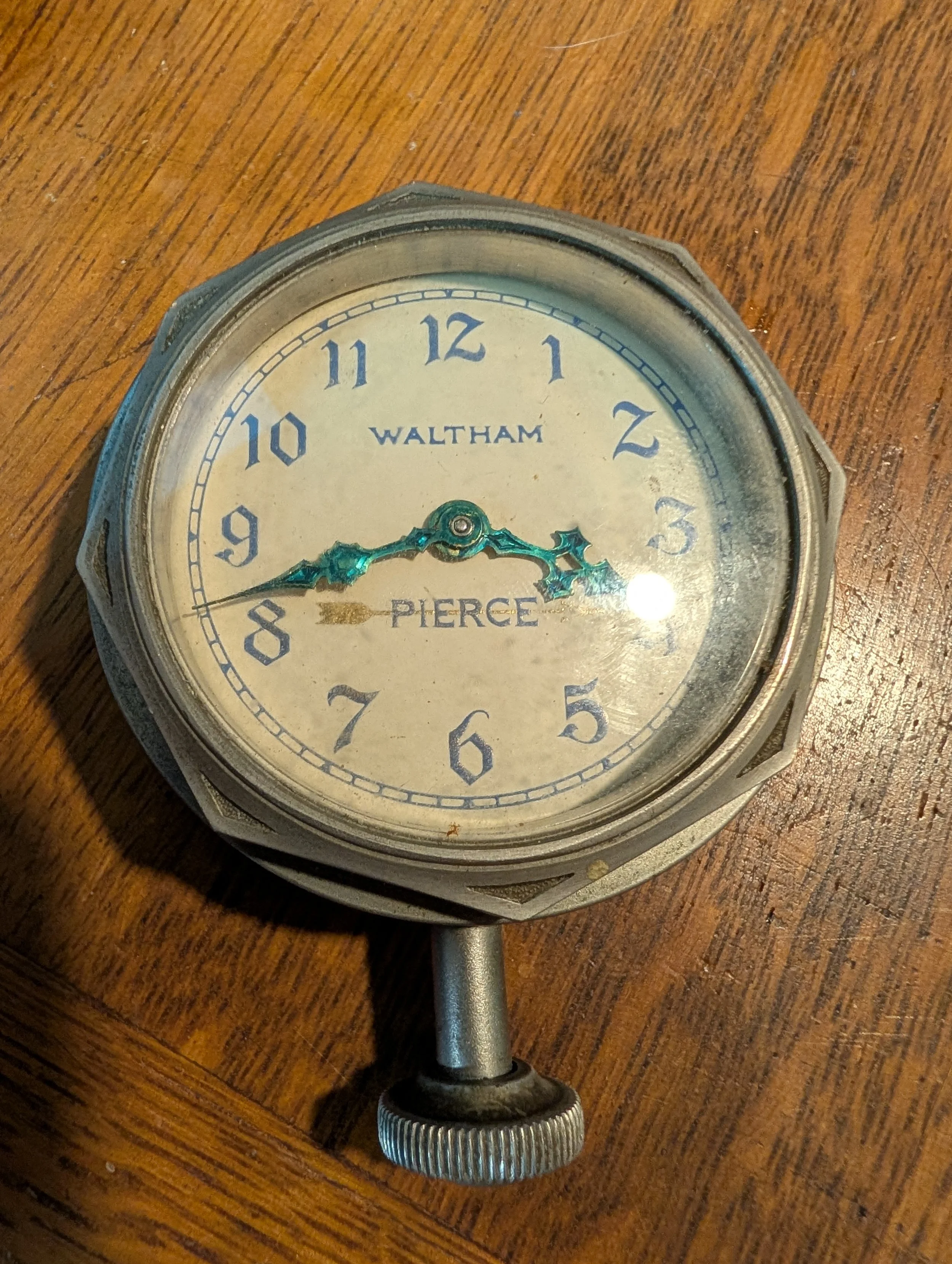 Waltham Pierce Arrow Automobile Clock | Running Antique Dashboard Clock