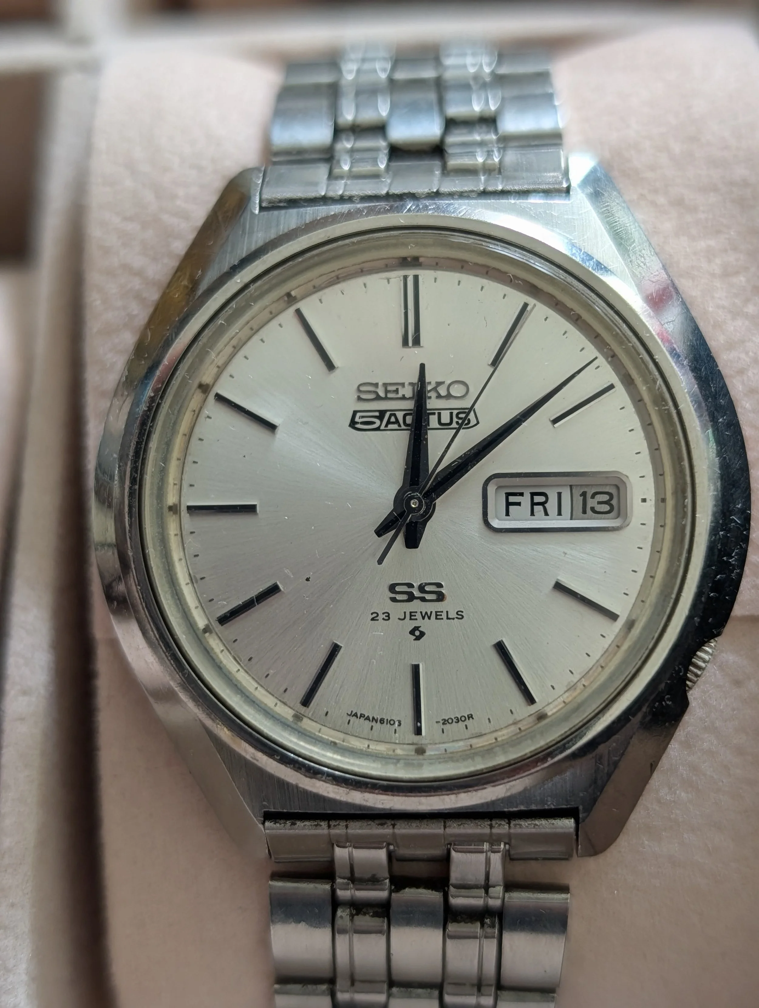 Seiko Actus SS 23 Jewel Day Date Automatic
