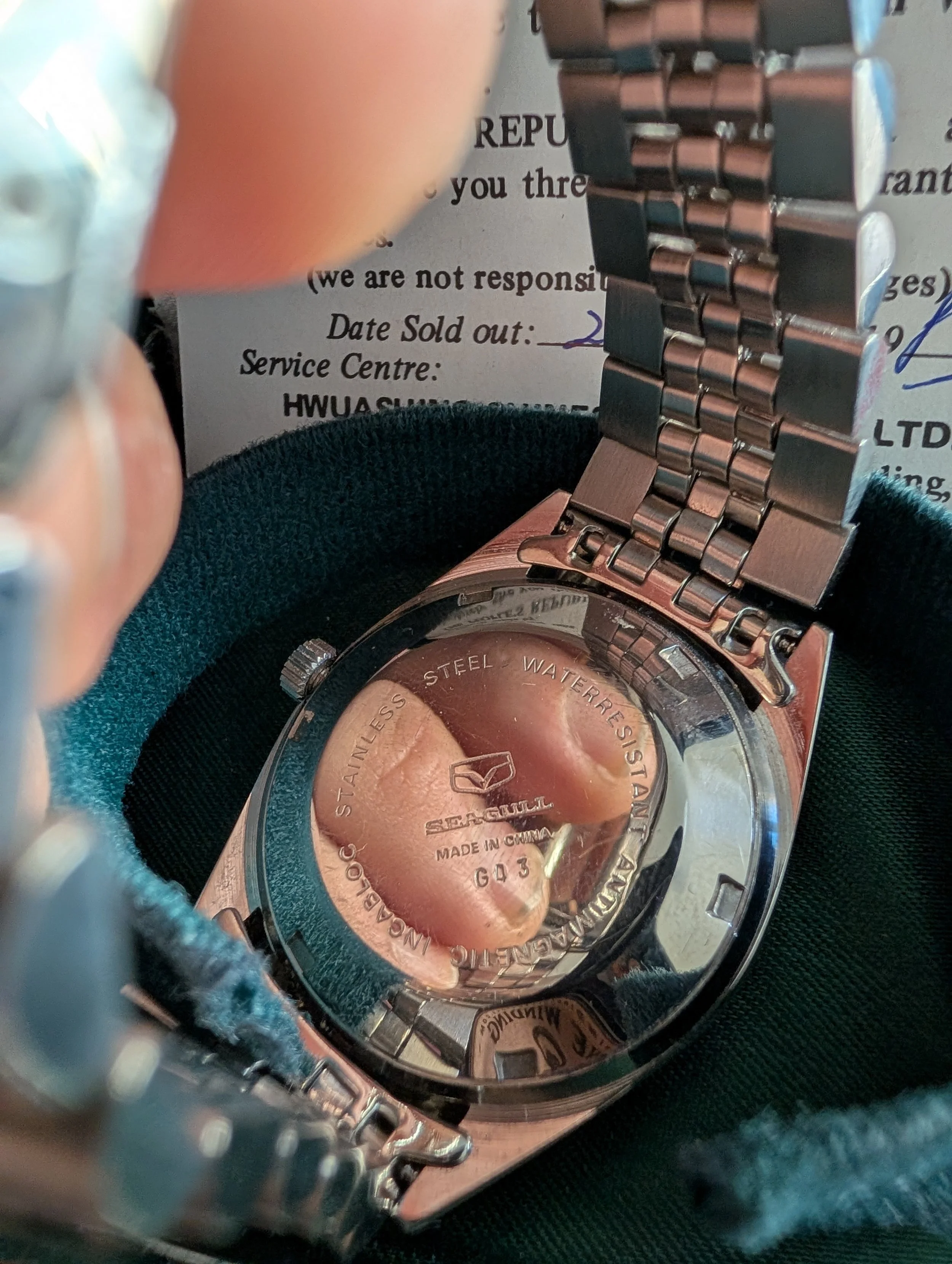 1981 Sea-Gull 25 Jewel Automatic Day Date | Box & Papers | 35mm image 2
