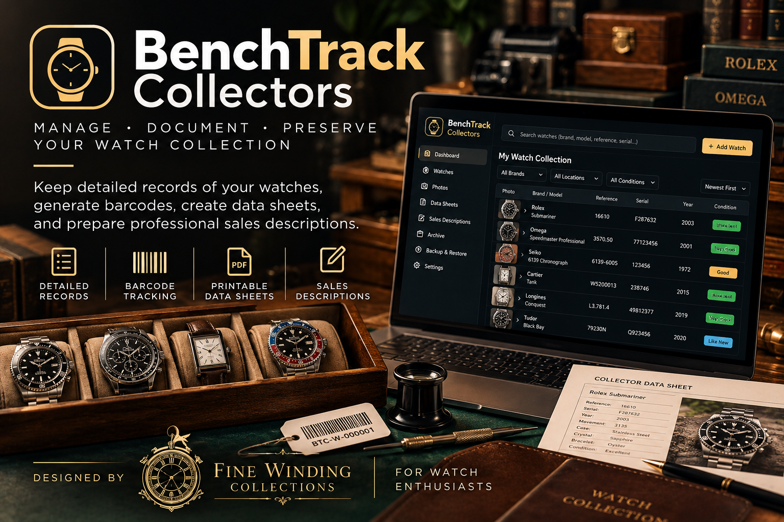BenchTrack Collectors v1.1 Trial
