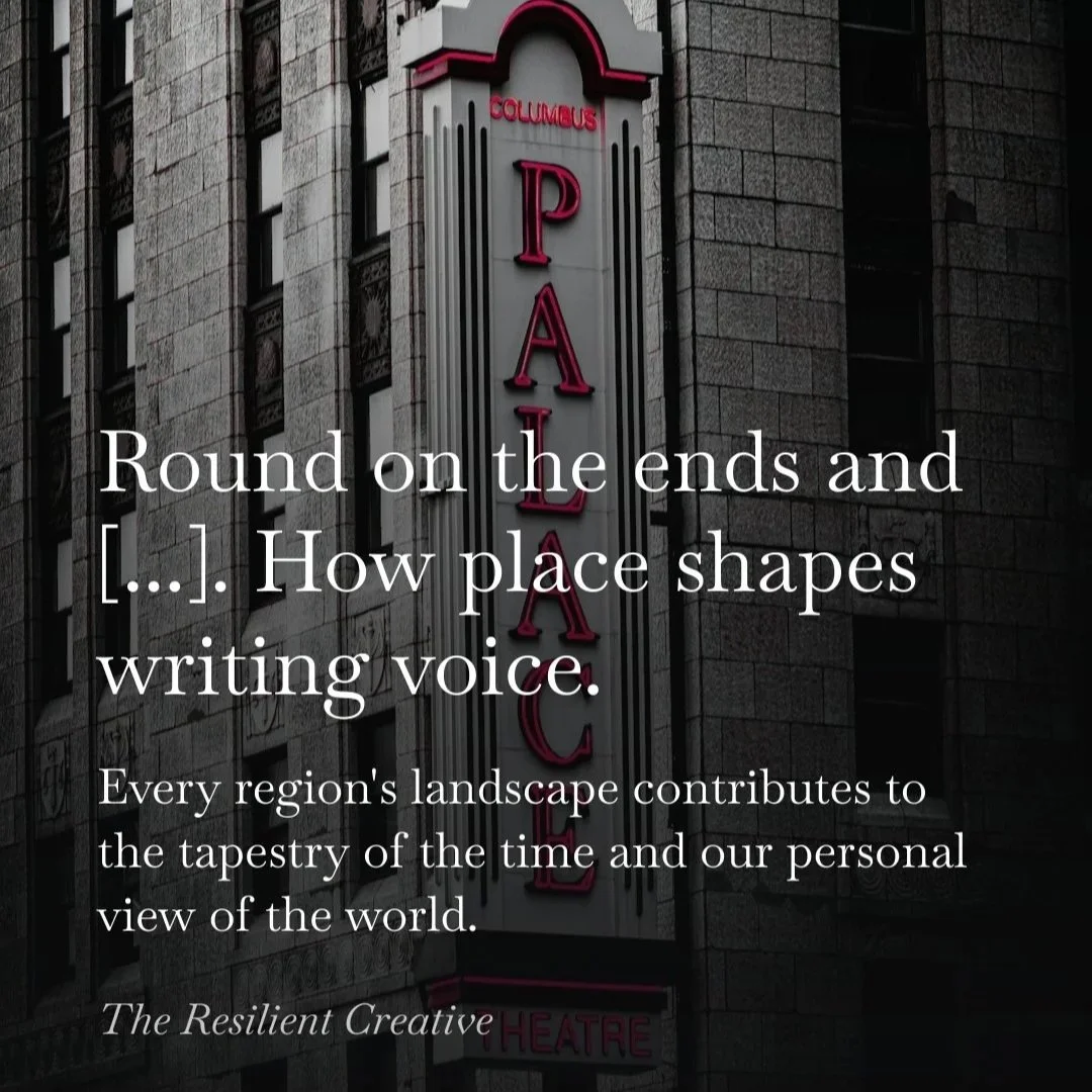 Round on the ends and [...]. How place shapes writing voice.