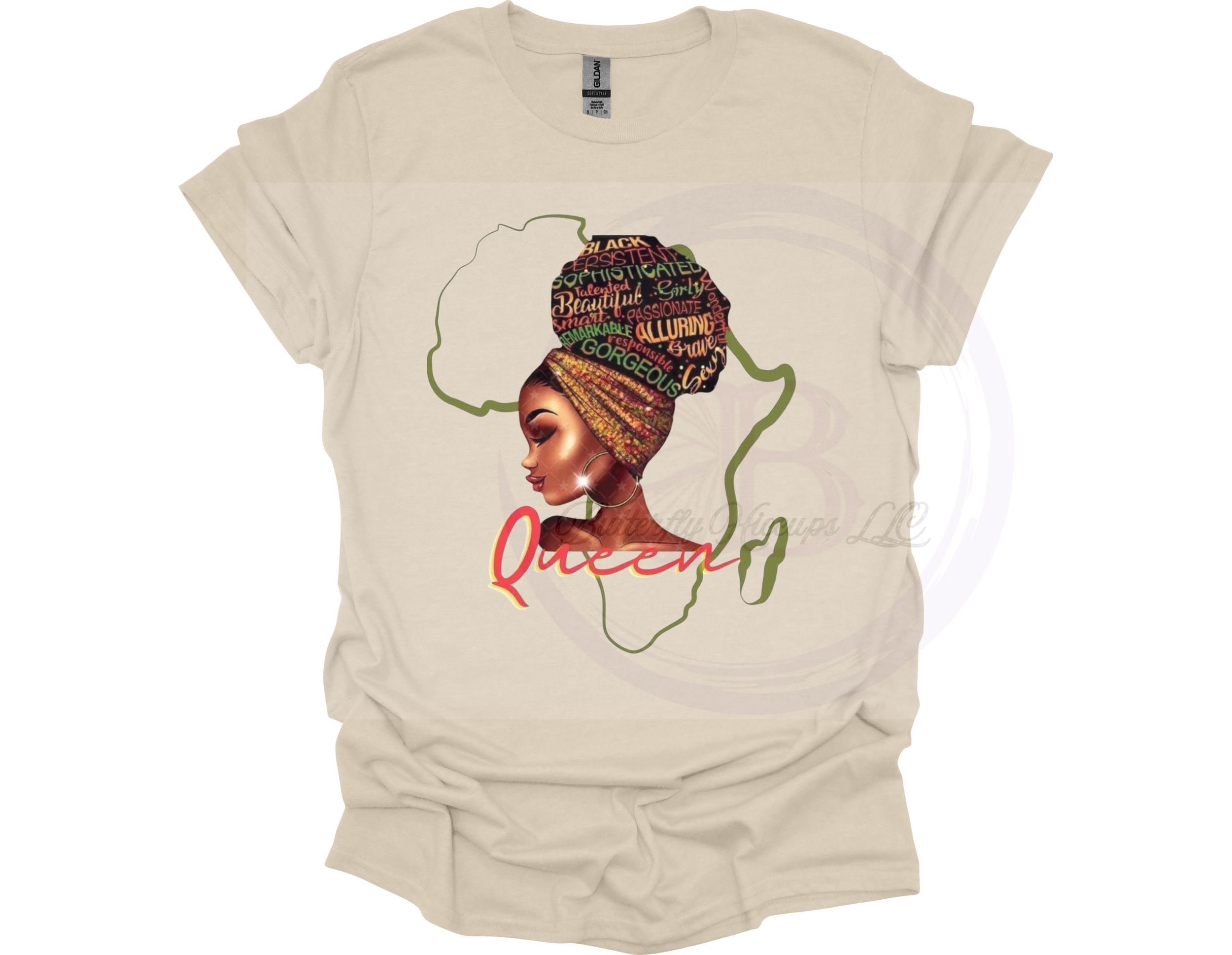 African Queen Empowerment Women’s Graphic T-Shirt (1).png