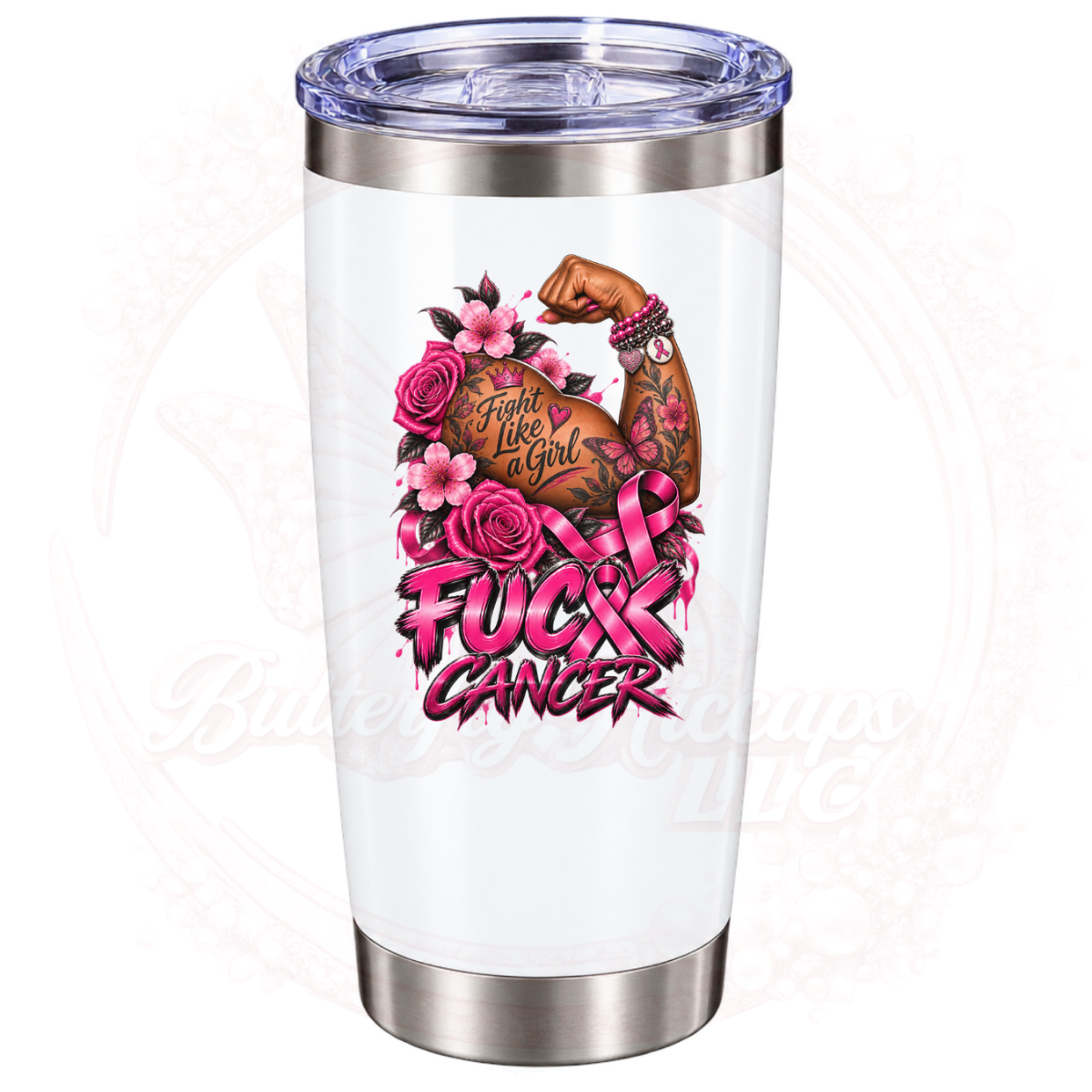 Melanin Strength — Fight Like a Girl Tumbler