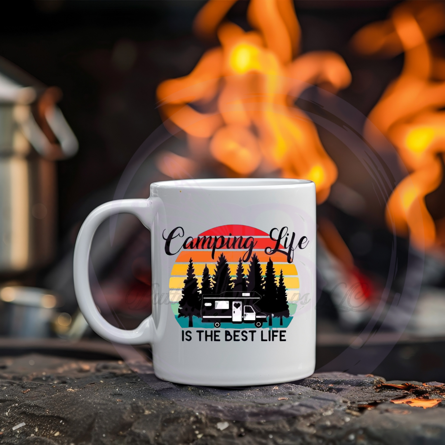 Camping Life Ceramic Mug