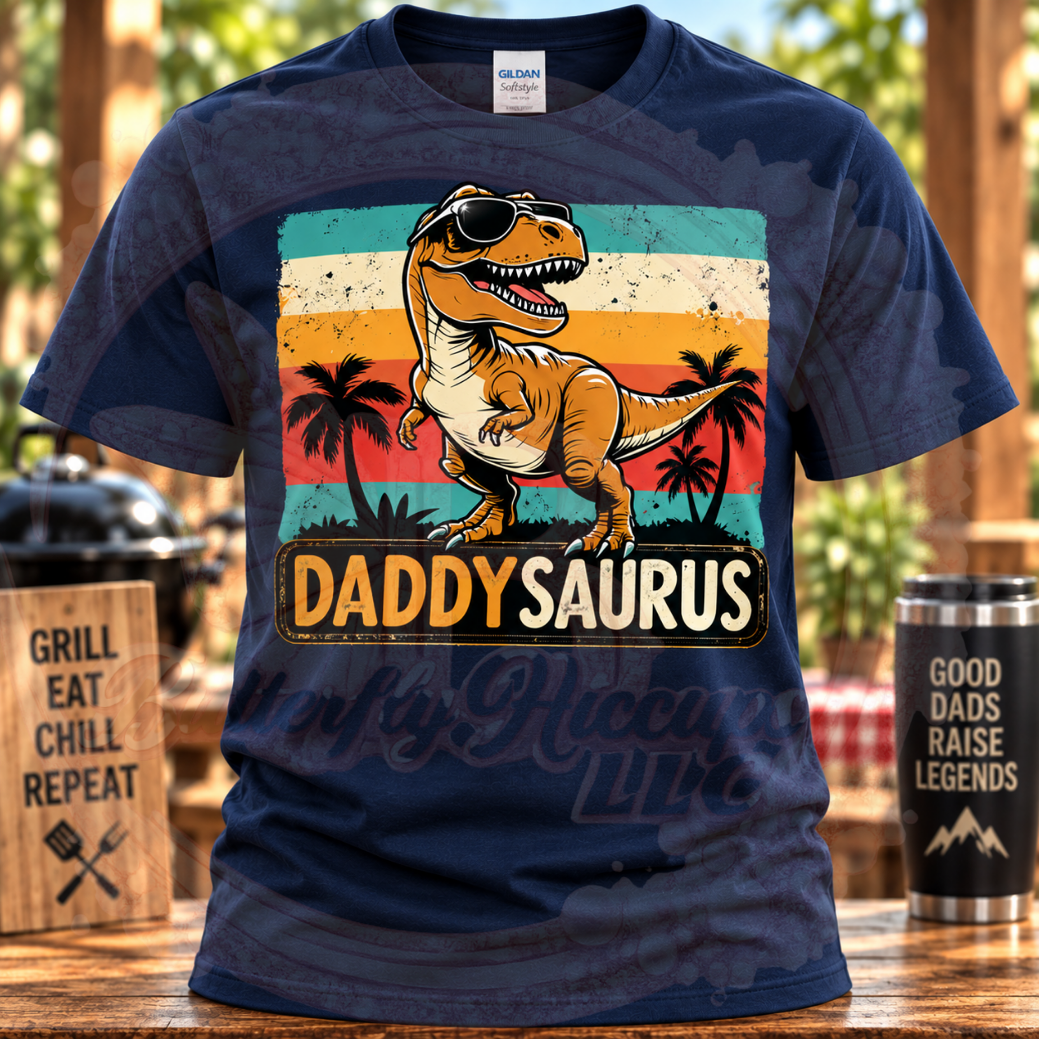 Daddysaurus Retro T-Shirt
