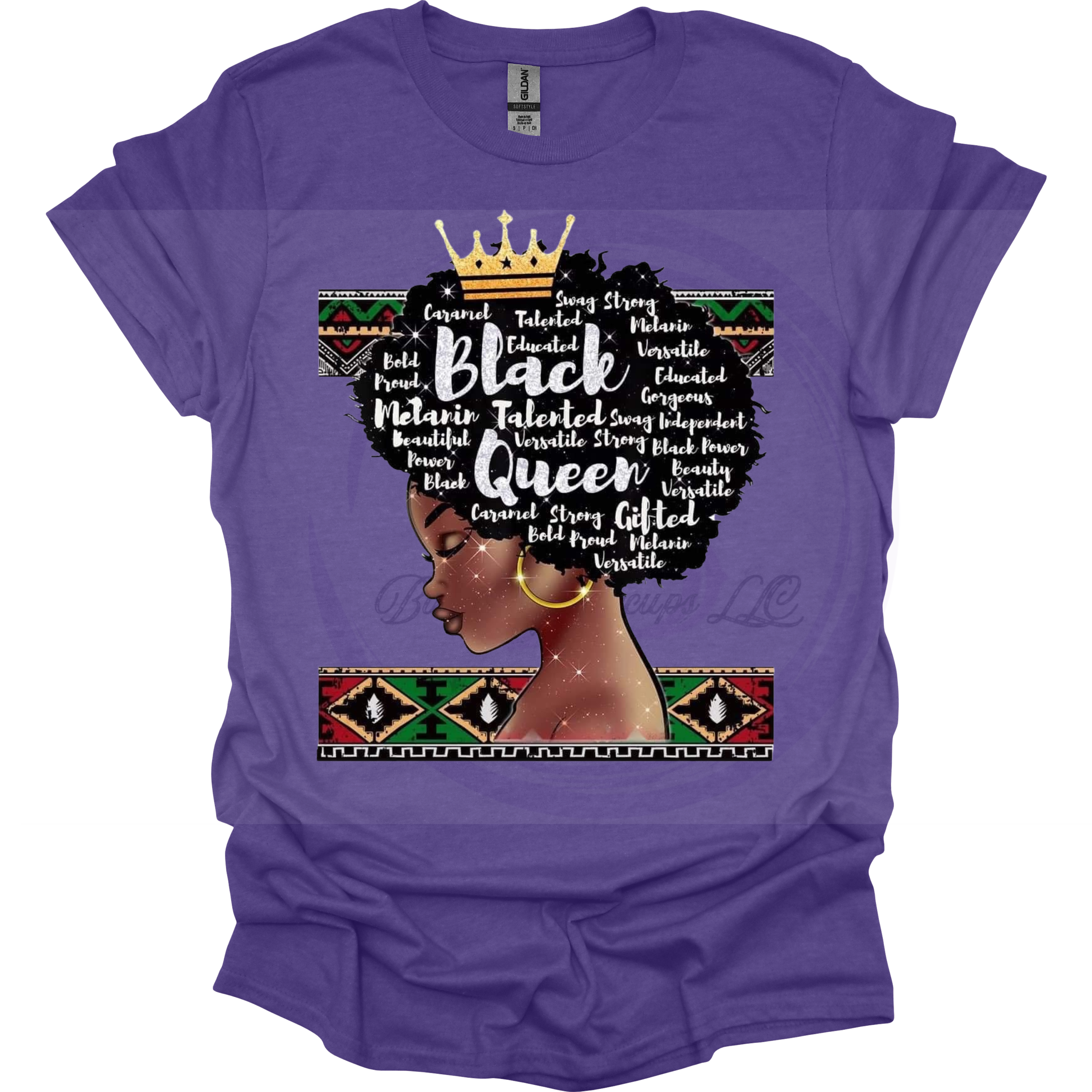 Crowned Black Queen Graphic Tee