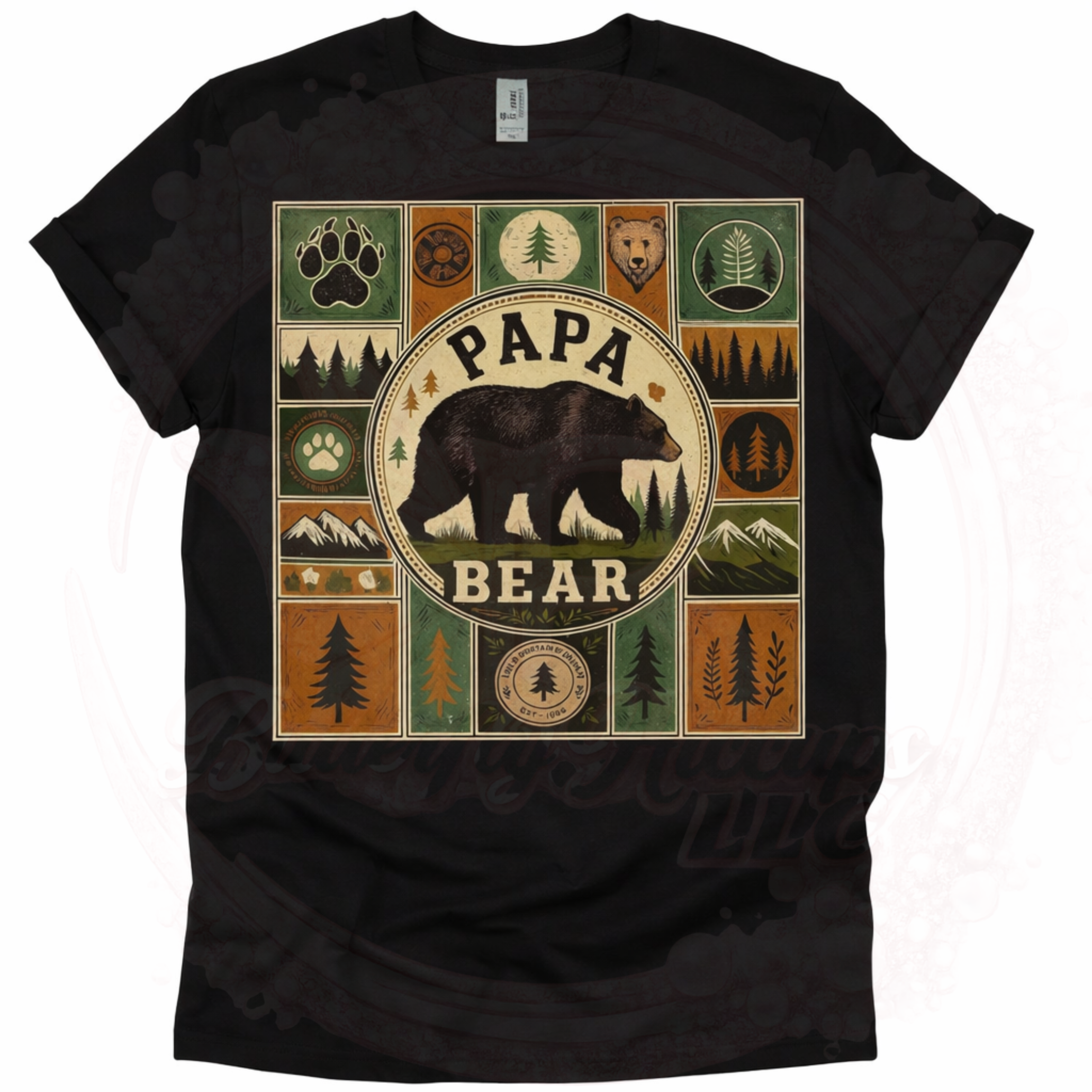 Papa Bear Nature-Inspired Graphic T-Shirt for Men (1).png