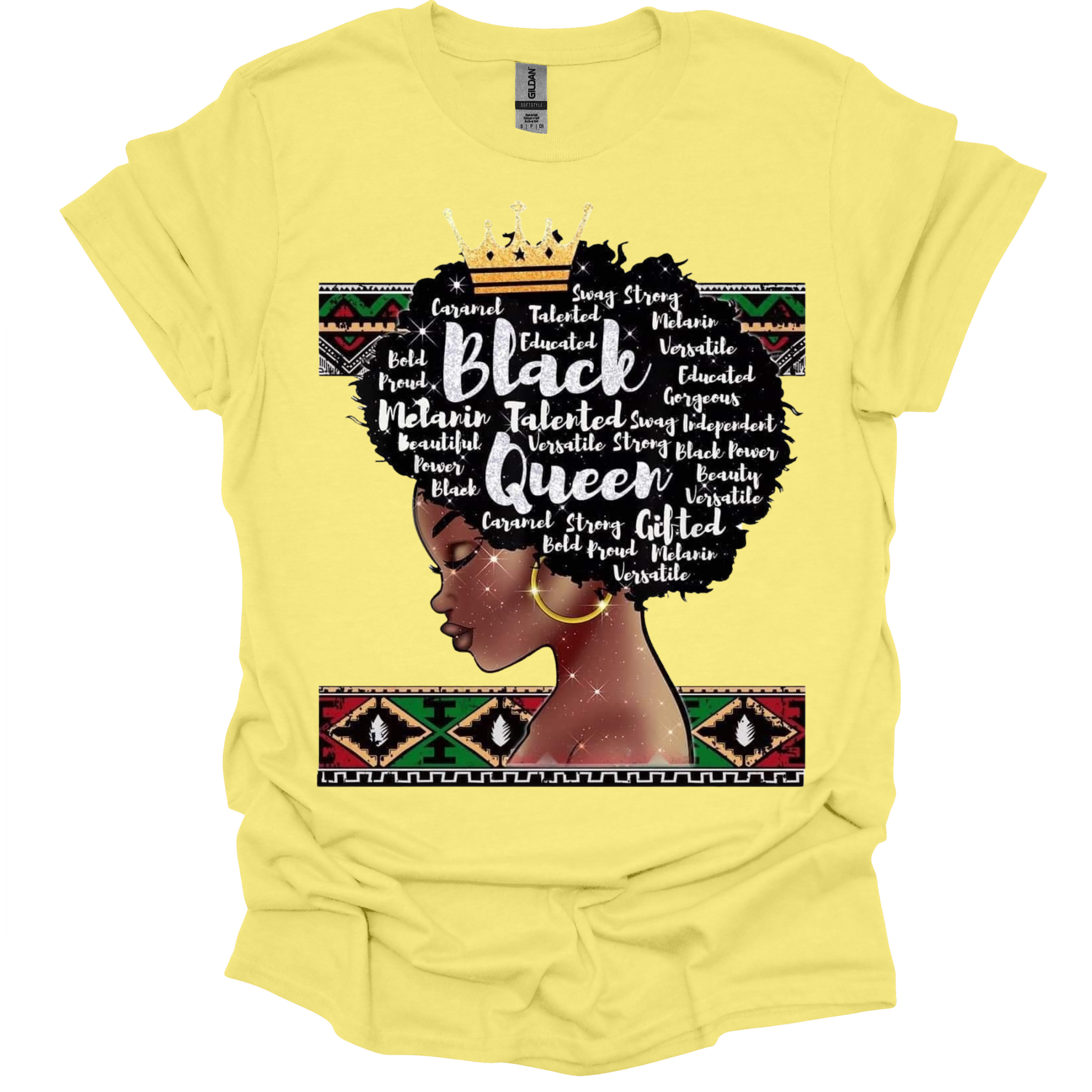 Black Queen Melanin Empowerment Women’s Graphic T-Shirt.png