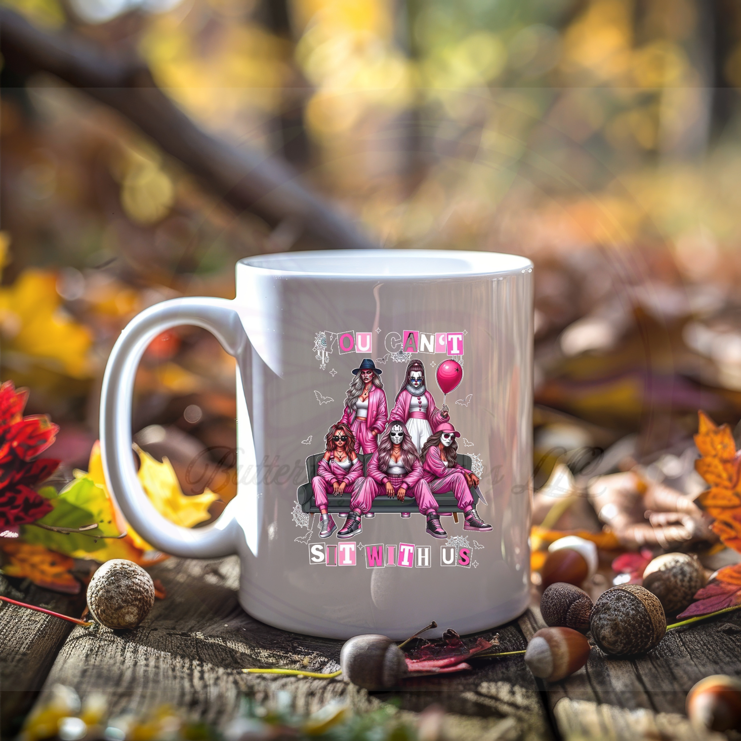 'You Can’t Sit With Us' Horror Mug