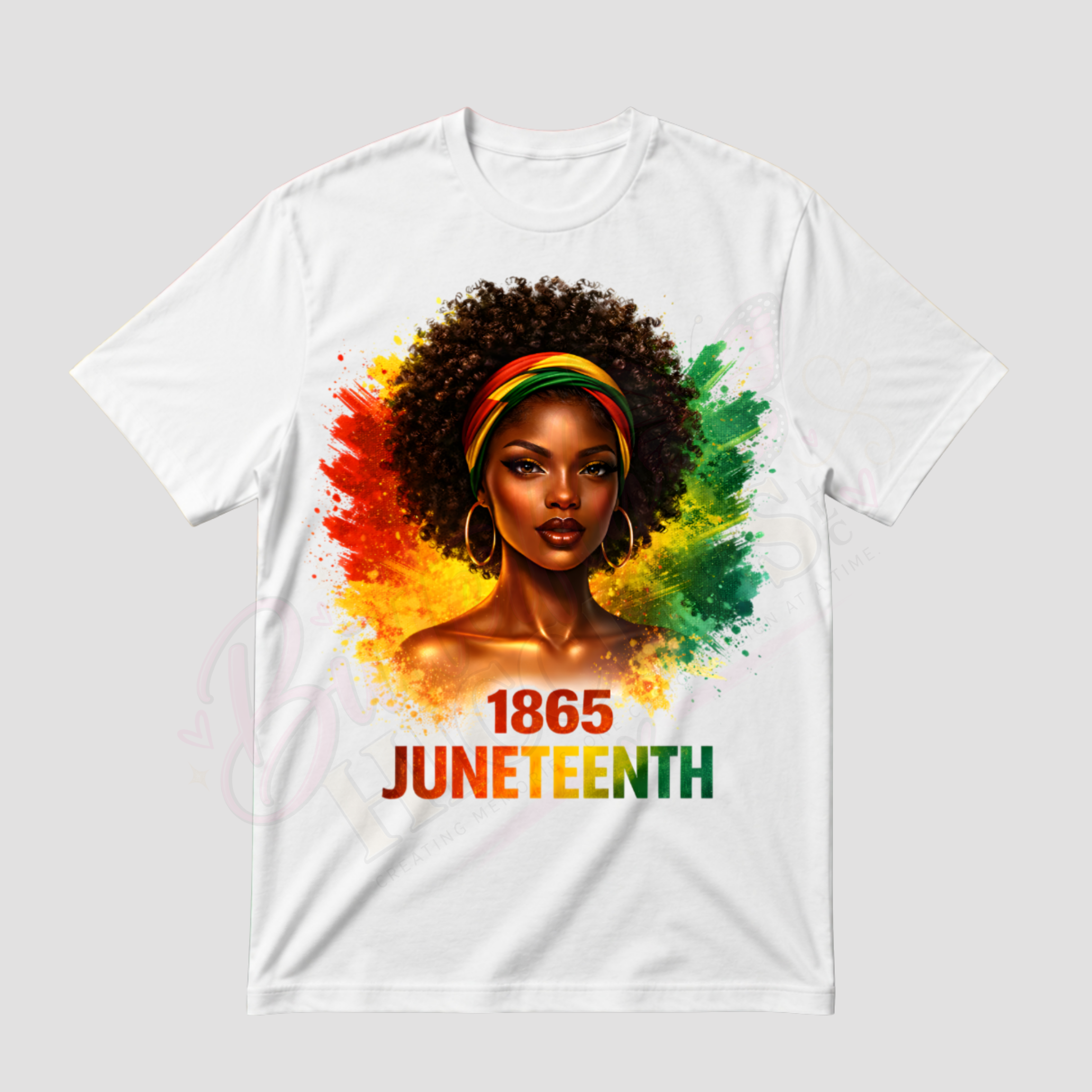 Vibrant Juneteenth 1865 Commemorative T-Shirt