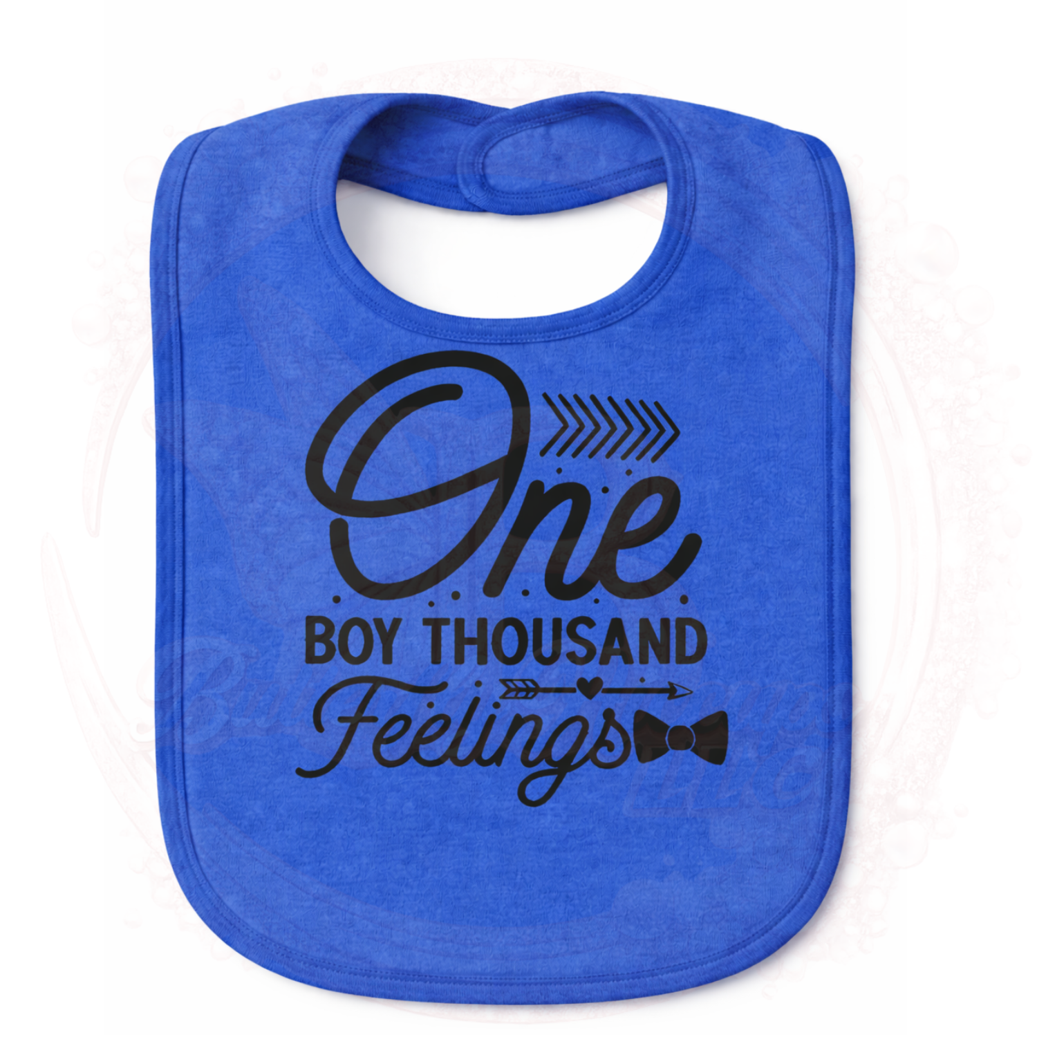 'One Boy Thousand Feelings' Baby Bib