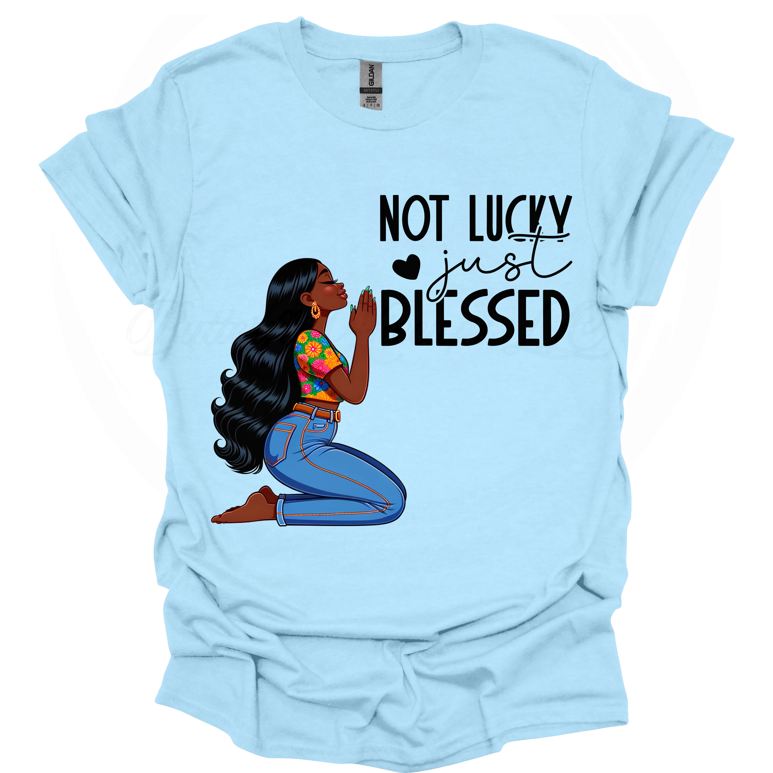 'Not Lucky Just Blessed' Graphic Tee