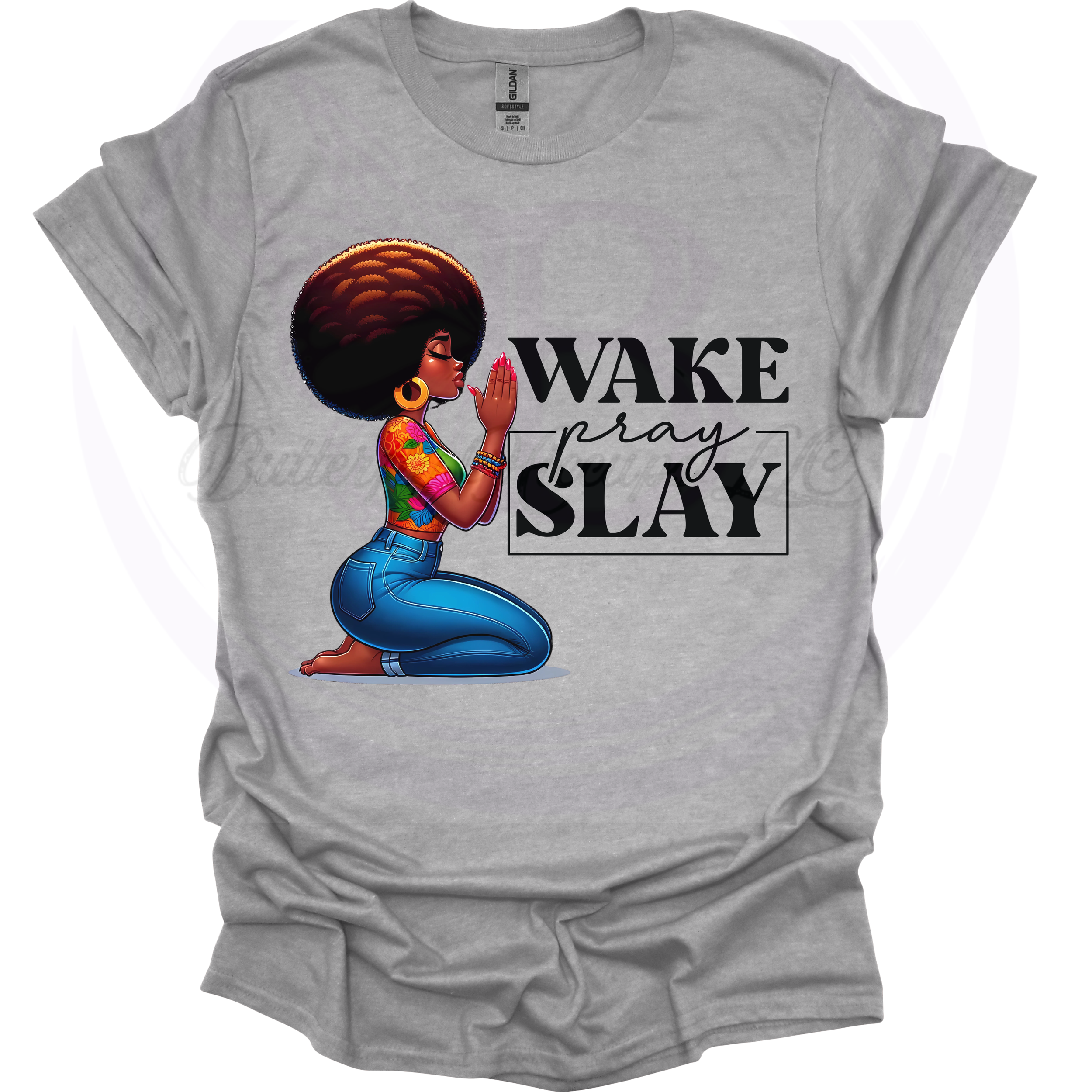 'Wake Pray Slay' Empowerment Graphic Tee