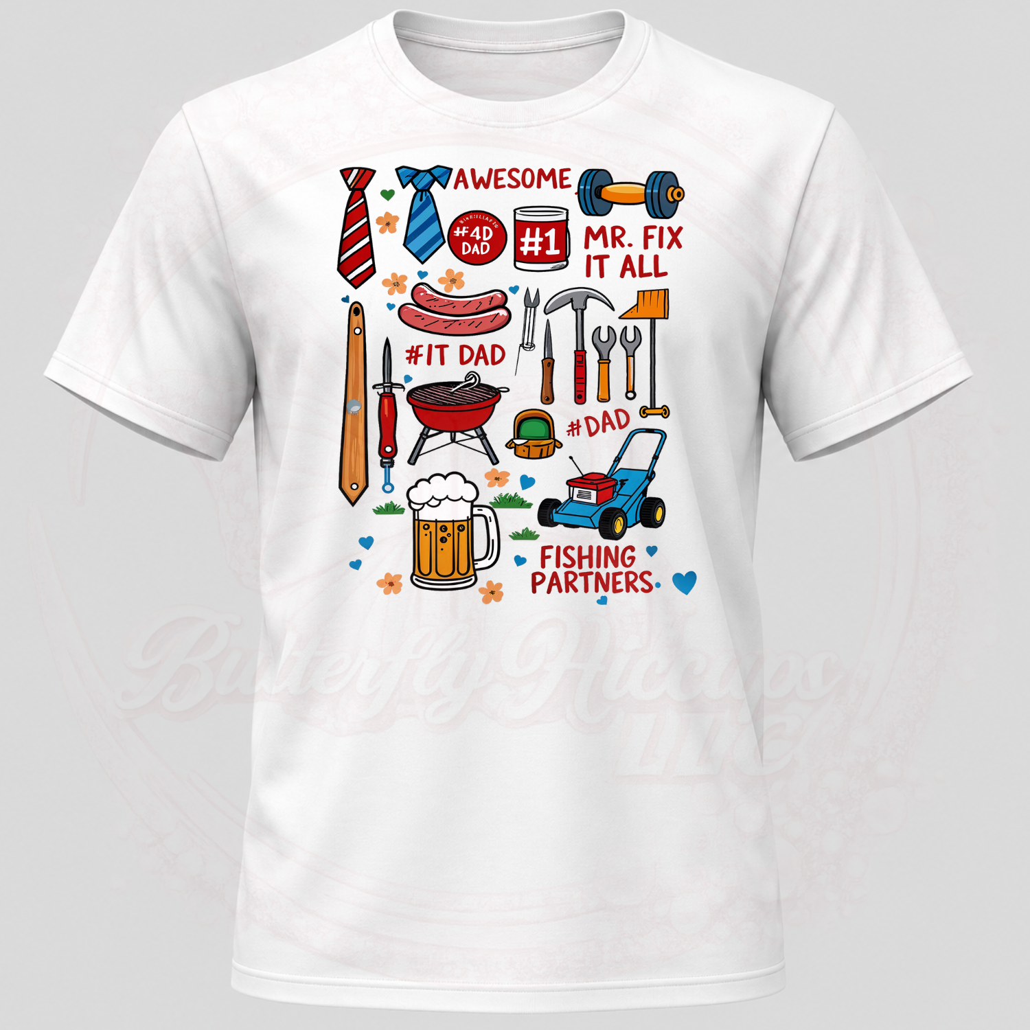 Dad's Multifaceted Talents Graphic Tee