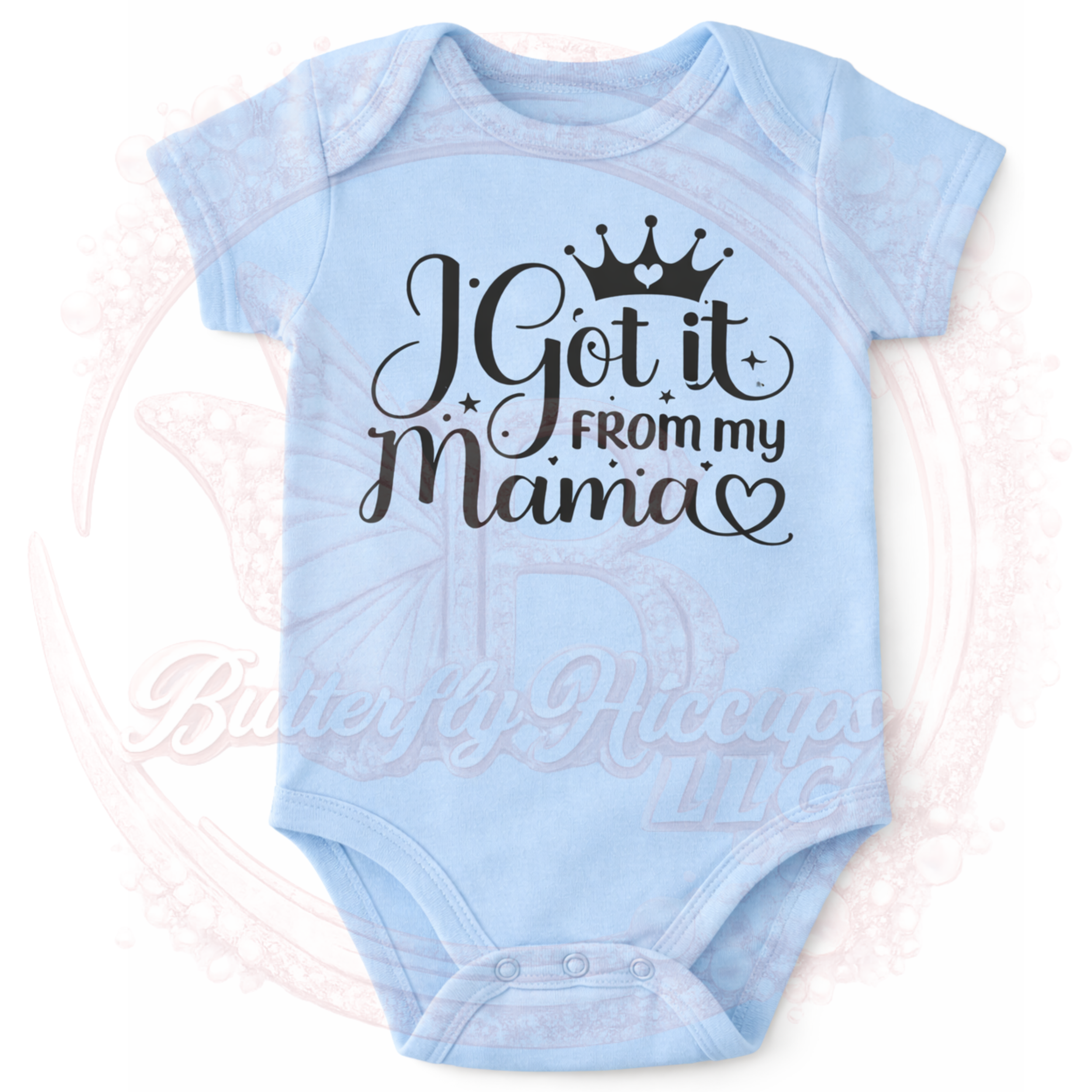 I Got It From My Mama Baby Onesie – Grey Infant Bodysuit with Cute Mama Quote (3).png