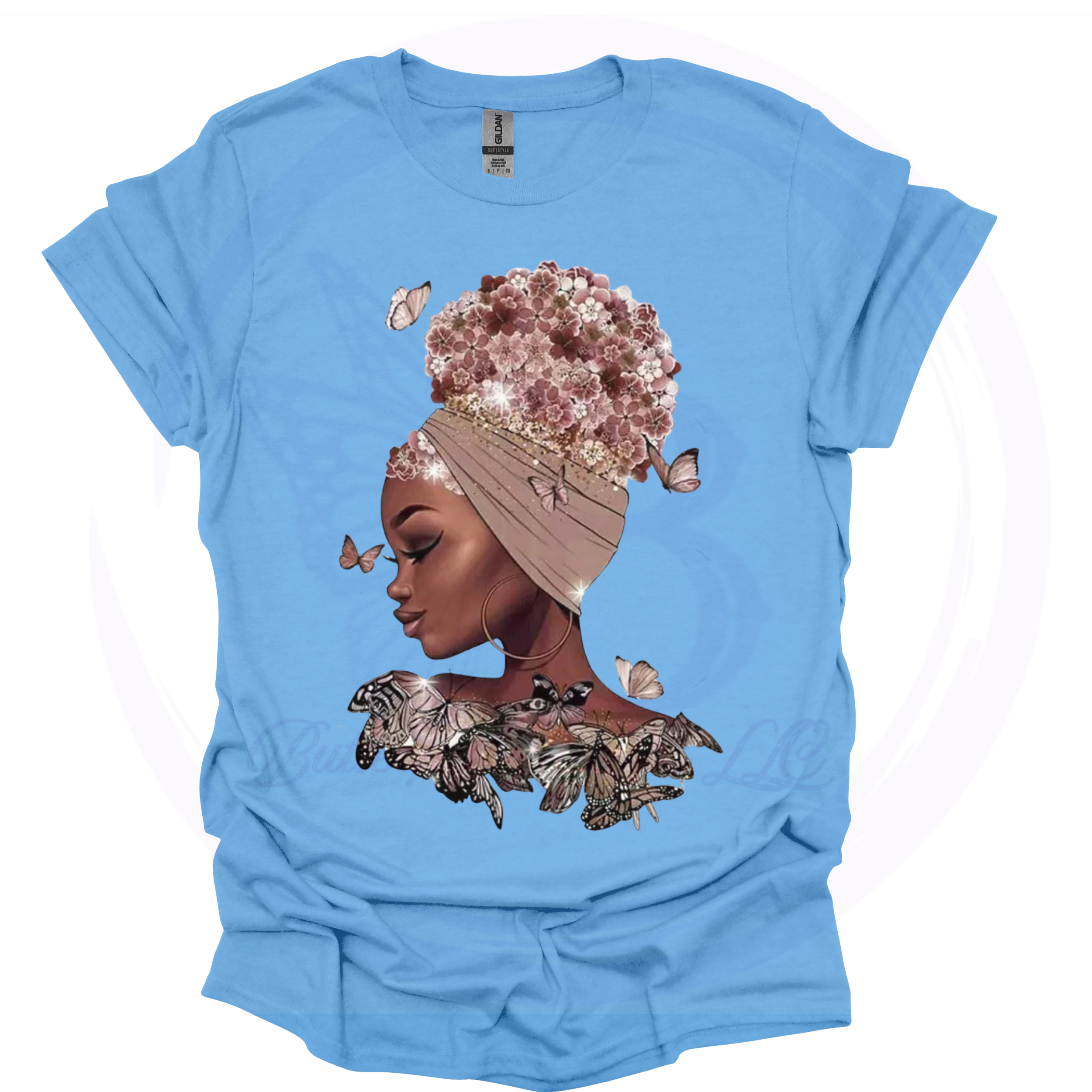 Floral Crown Beauty Butterfly Women’s T-Shirt (3).png