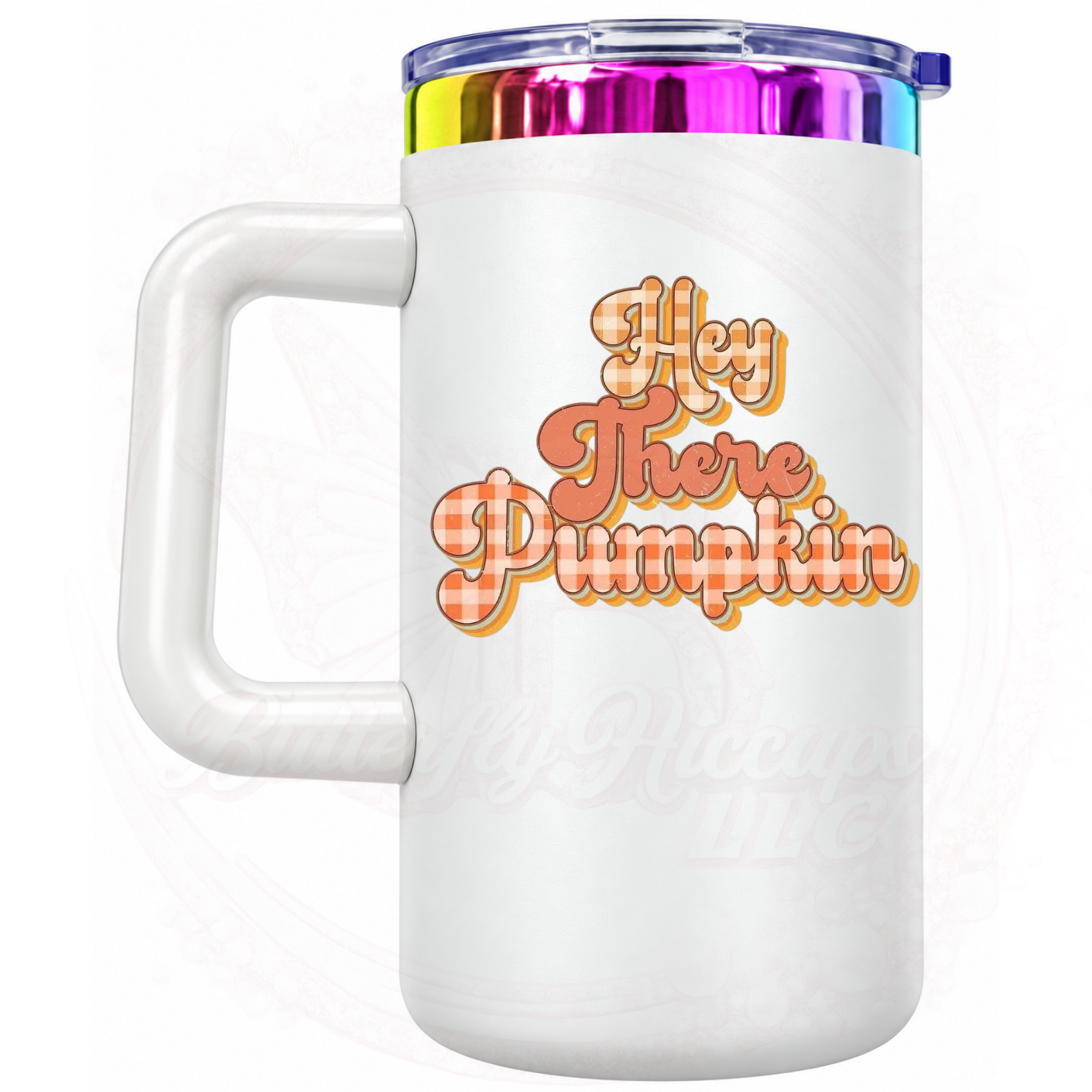 Hey There Pumpkin 20 oz Stainless Steel Insulated Mug with Handle