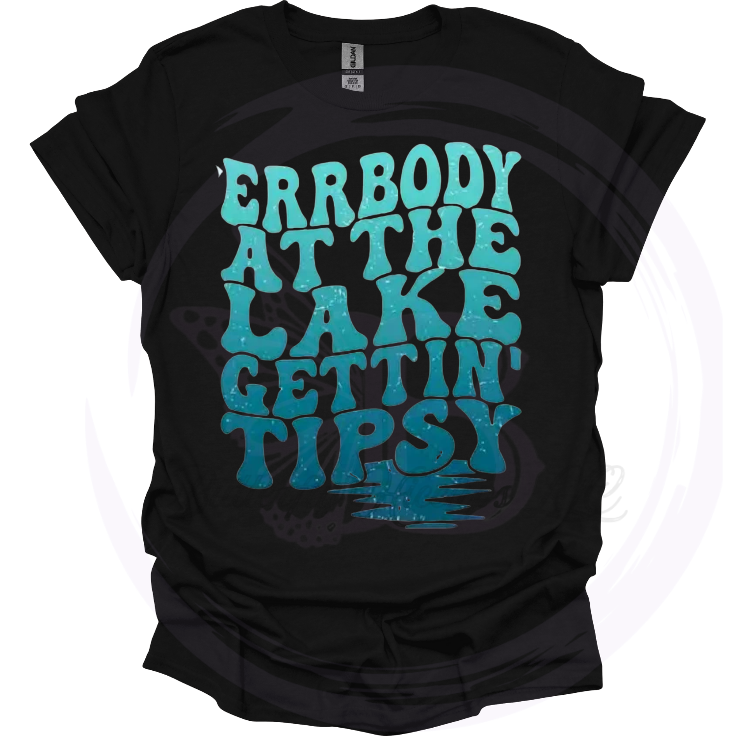 Errbody at the Lake Gettin Tipsy T-Shirt _ Funny Lake Life Drinking Tee.png