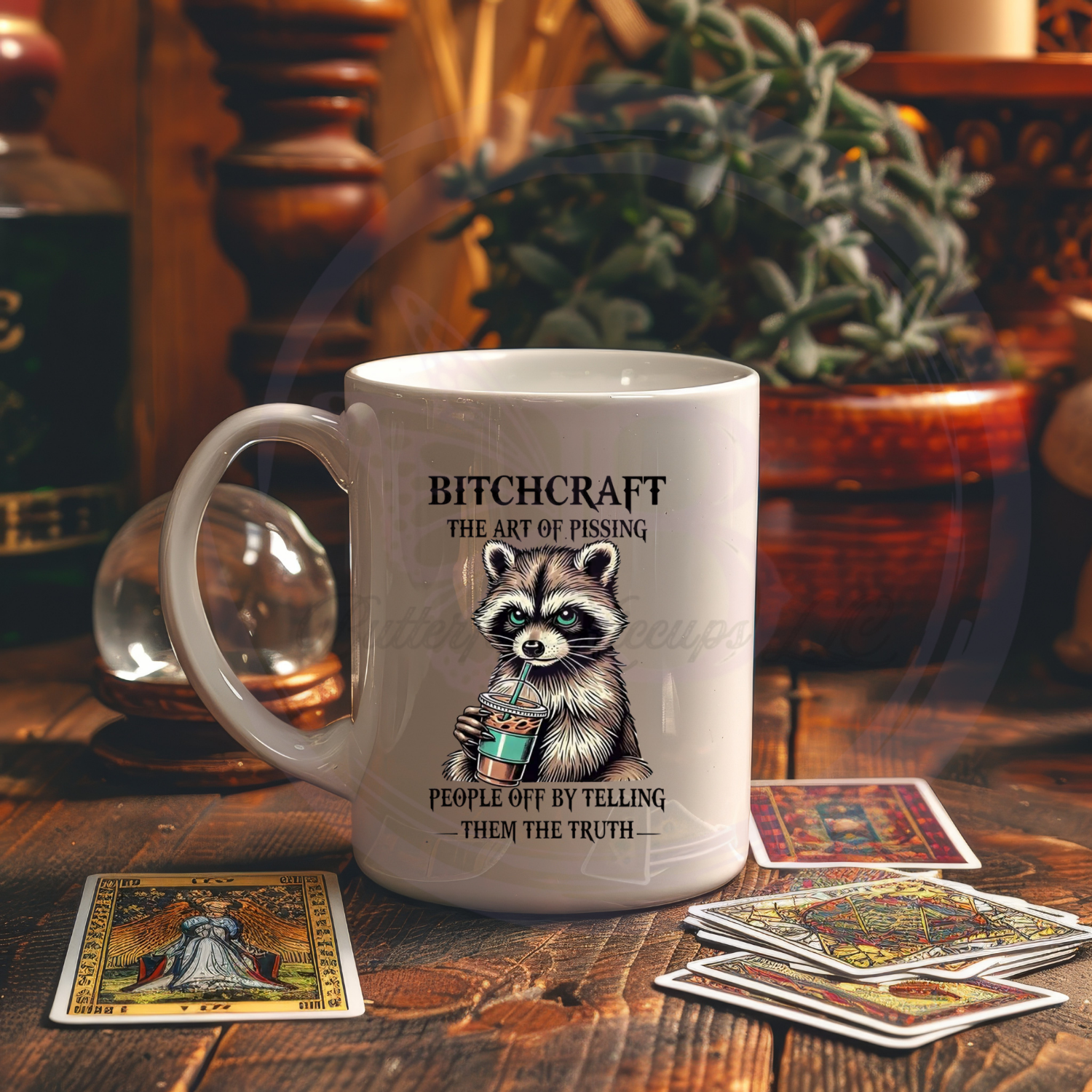 Cheeky Raccoon Humor Mug