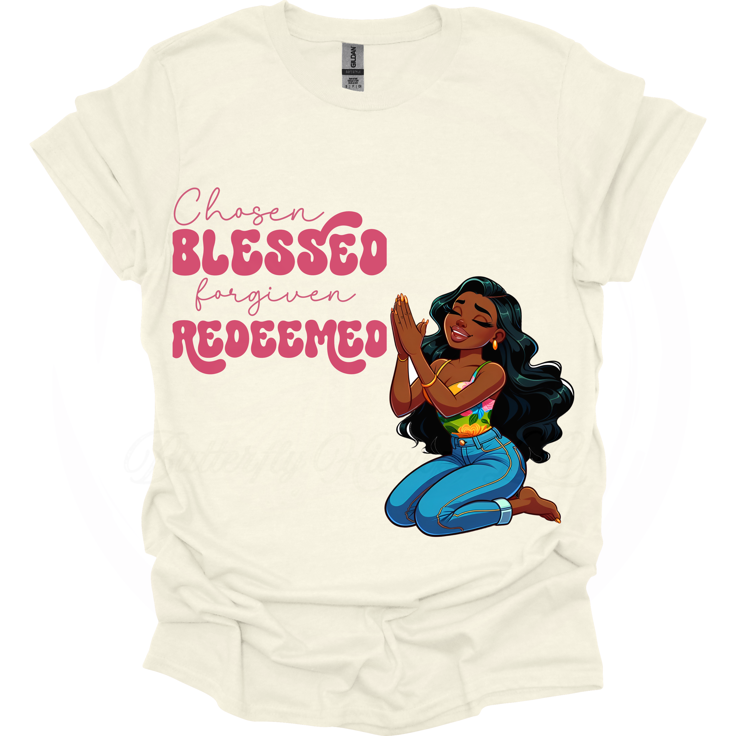 'Chosen Blessed Forgiven Redeemed' T-shirt