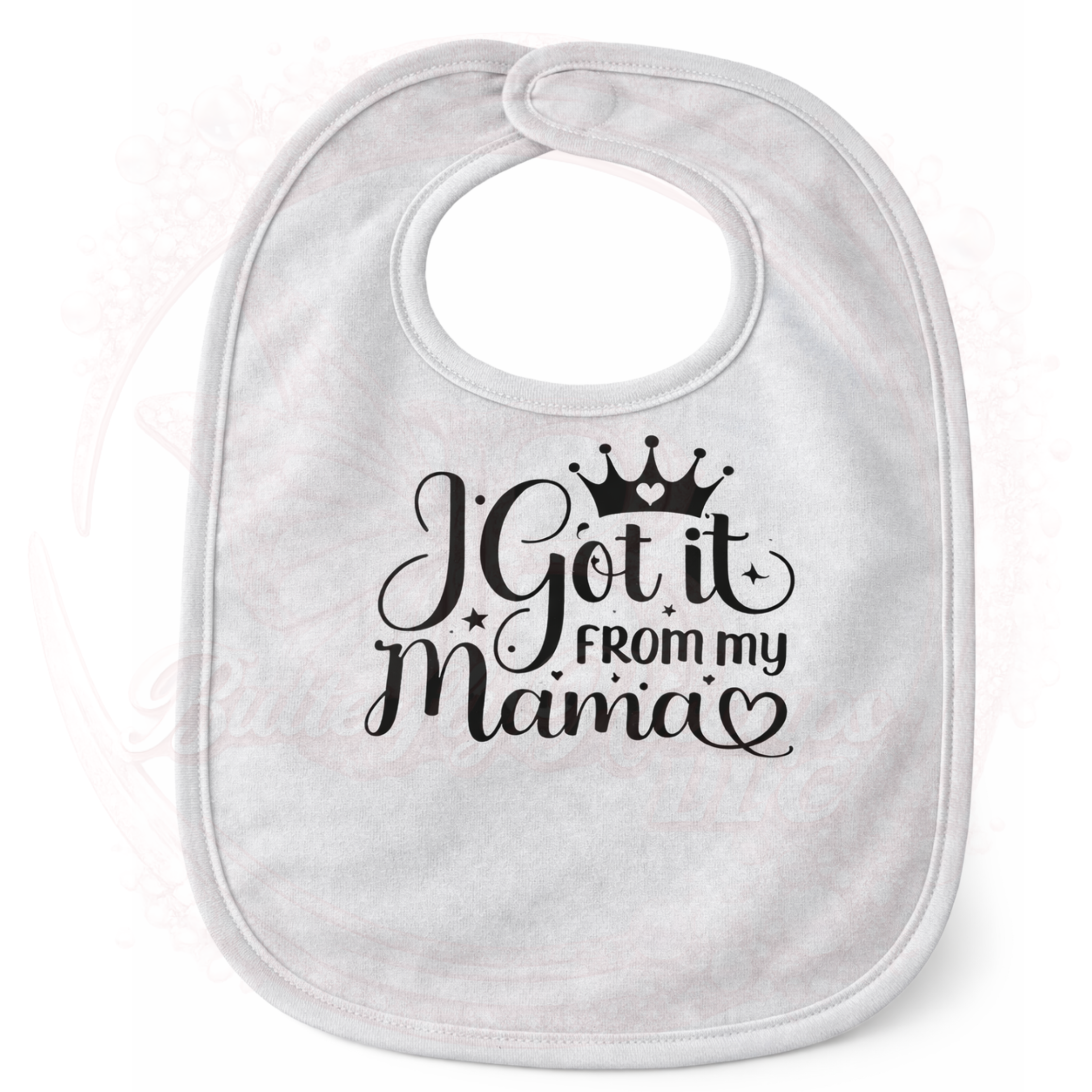 I Got It From My Mama Baby Bib – Cute Grey Infant Bib with Mama Quote (3).png