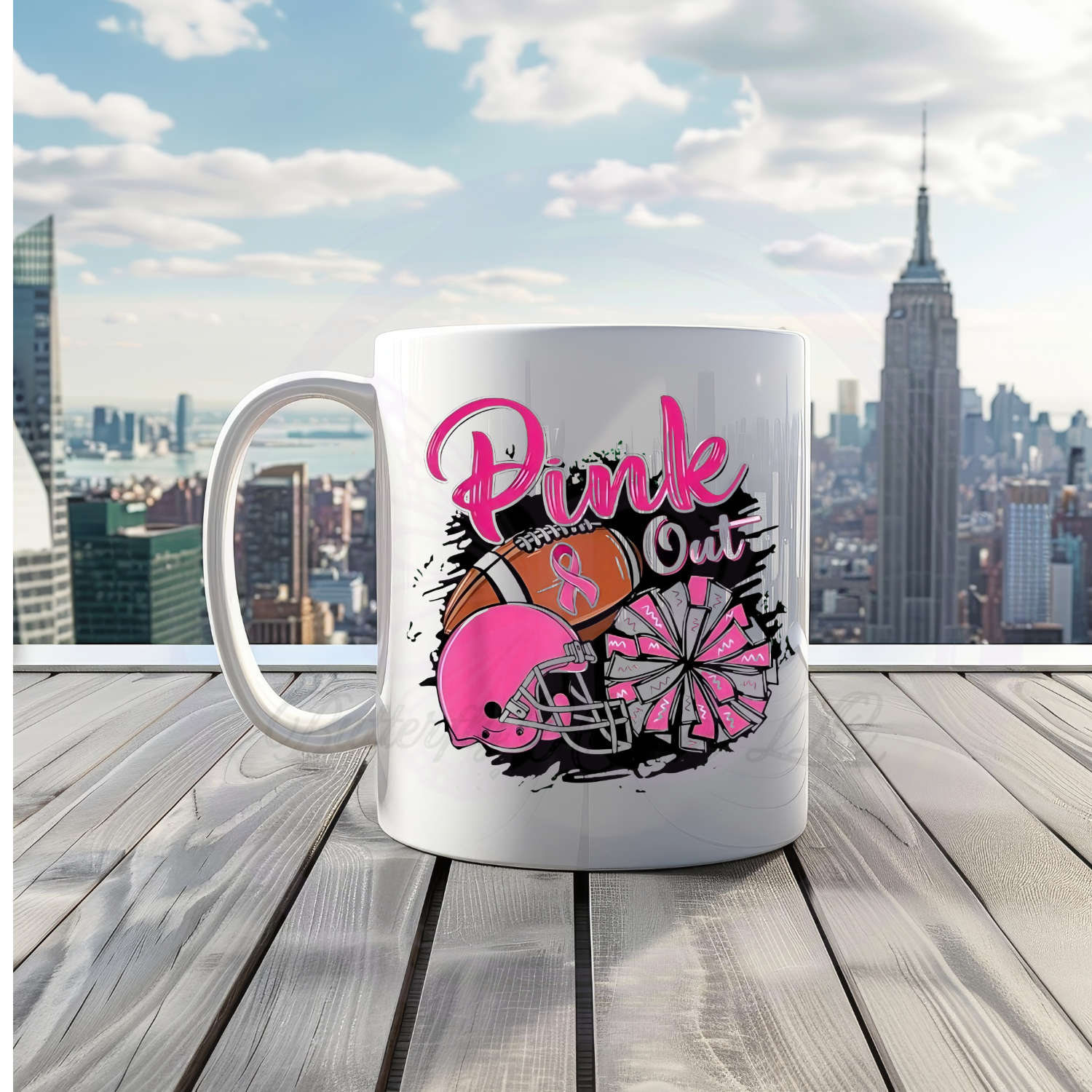 'Pink Out' Breast Cancer Awareness Coffee Mug