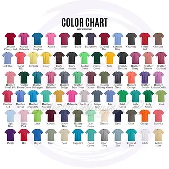Men T-Shirt Color Chart – Available Shirt Color Options (1).webp
