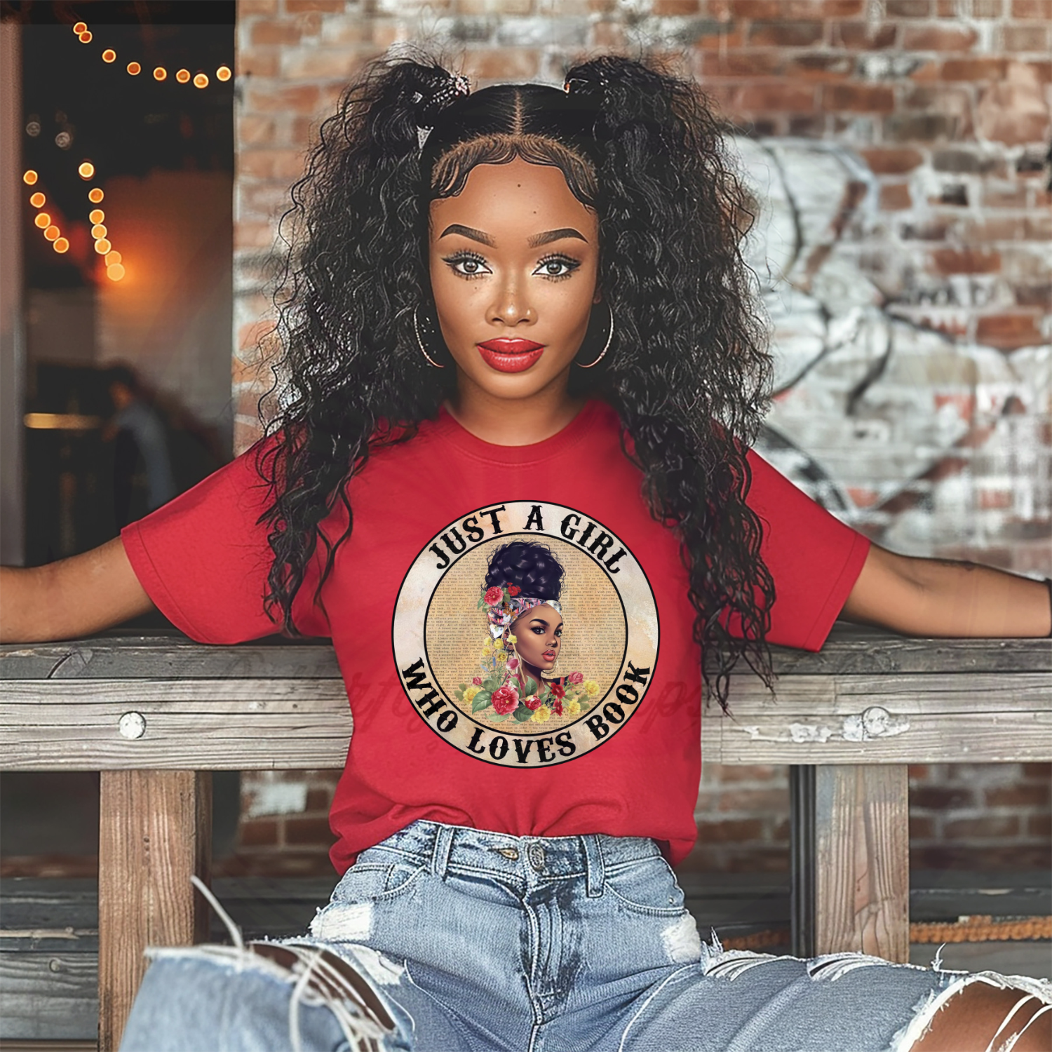 Just a Girl Who Loves Books Graphic T-Shirt _ Book Lover Women’s Tee (1).png
