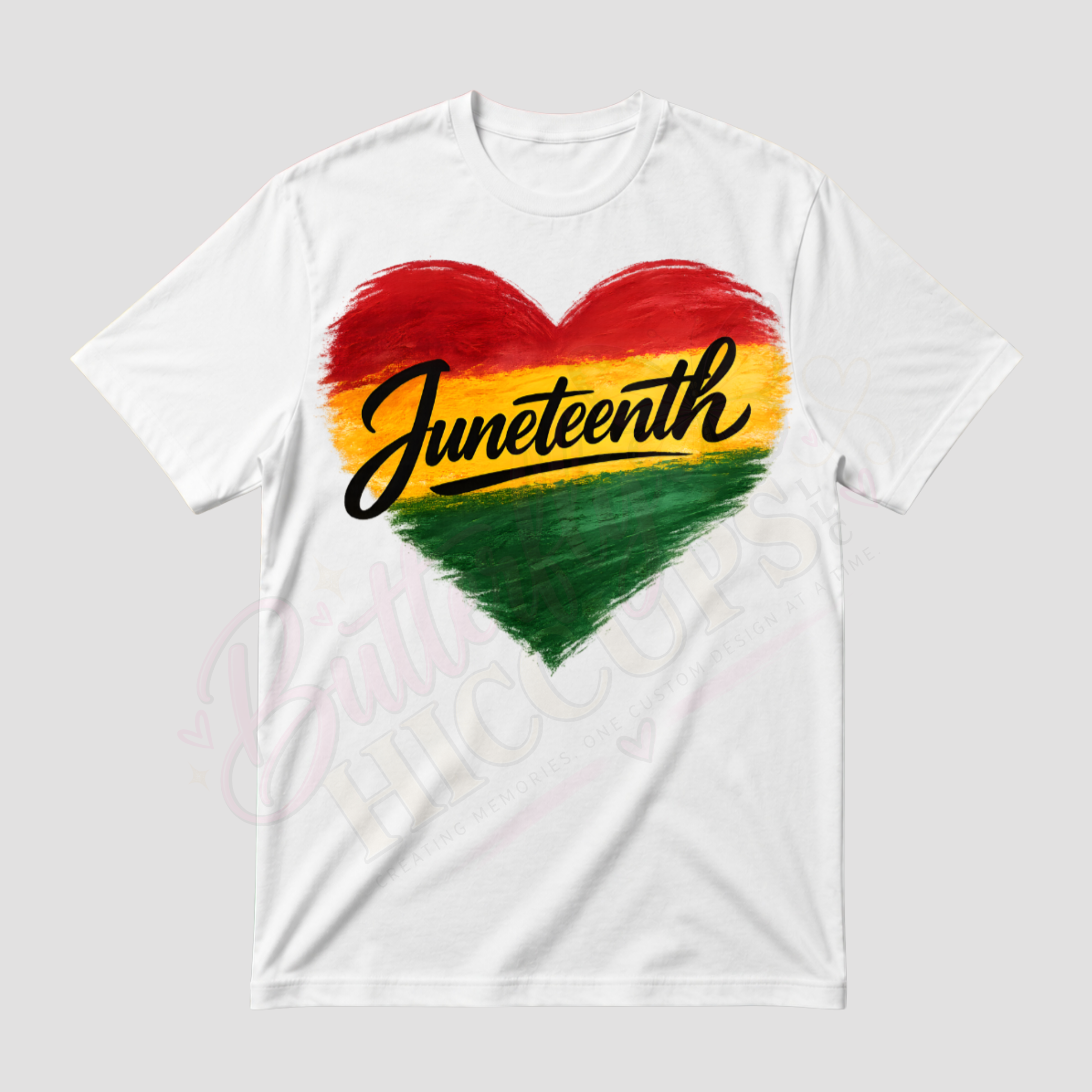 Juneteenth Heart Design T-Shirt