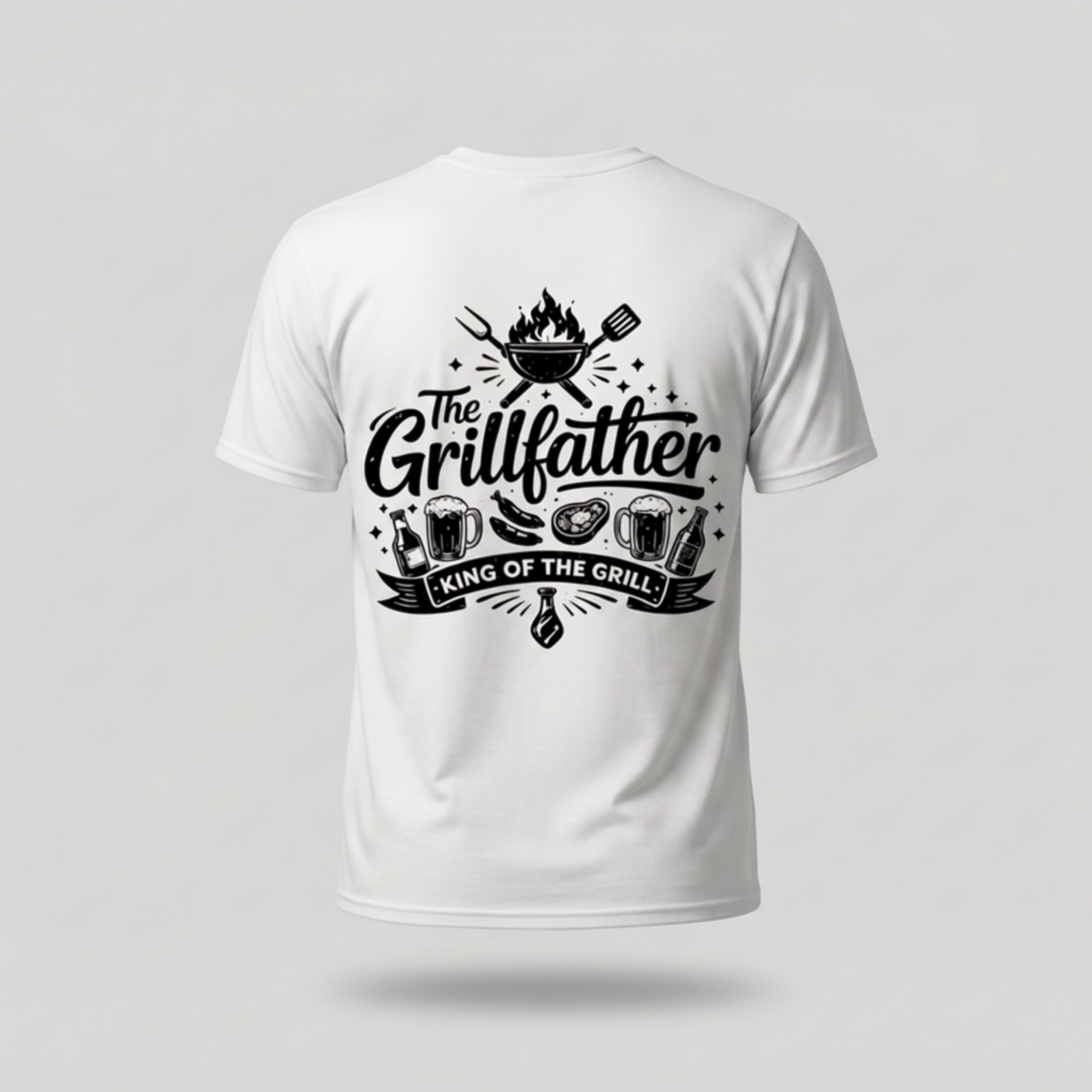 'Grillfather' BBQ Enthusiast T-Shirt