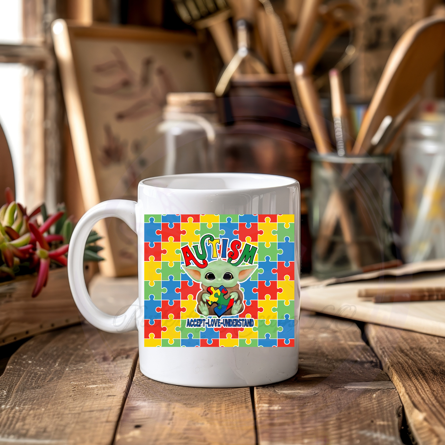 Autism Awareness Puzzle Mug