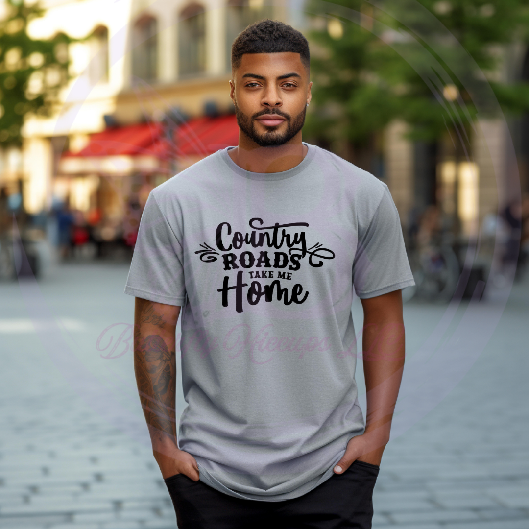 Country Roads Take Me Home Classic Graphic T-Shirt.png