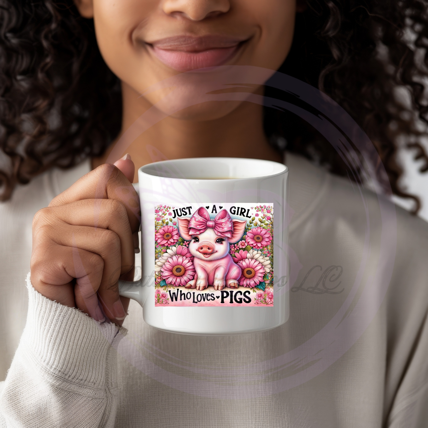 'Just A Girl Who Loves Pigs' Ceramic Mug