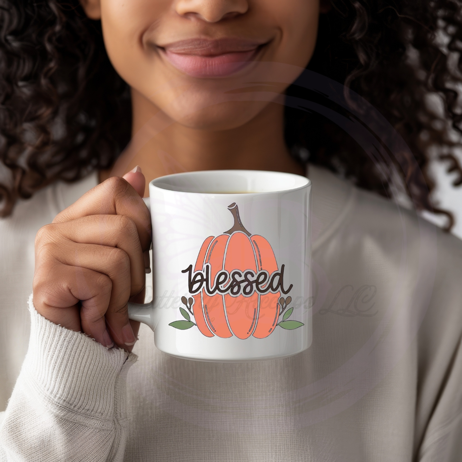 'Blessed' Pumpkin Mug