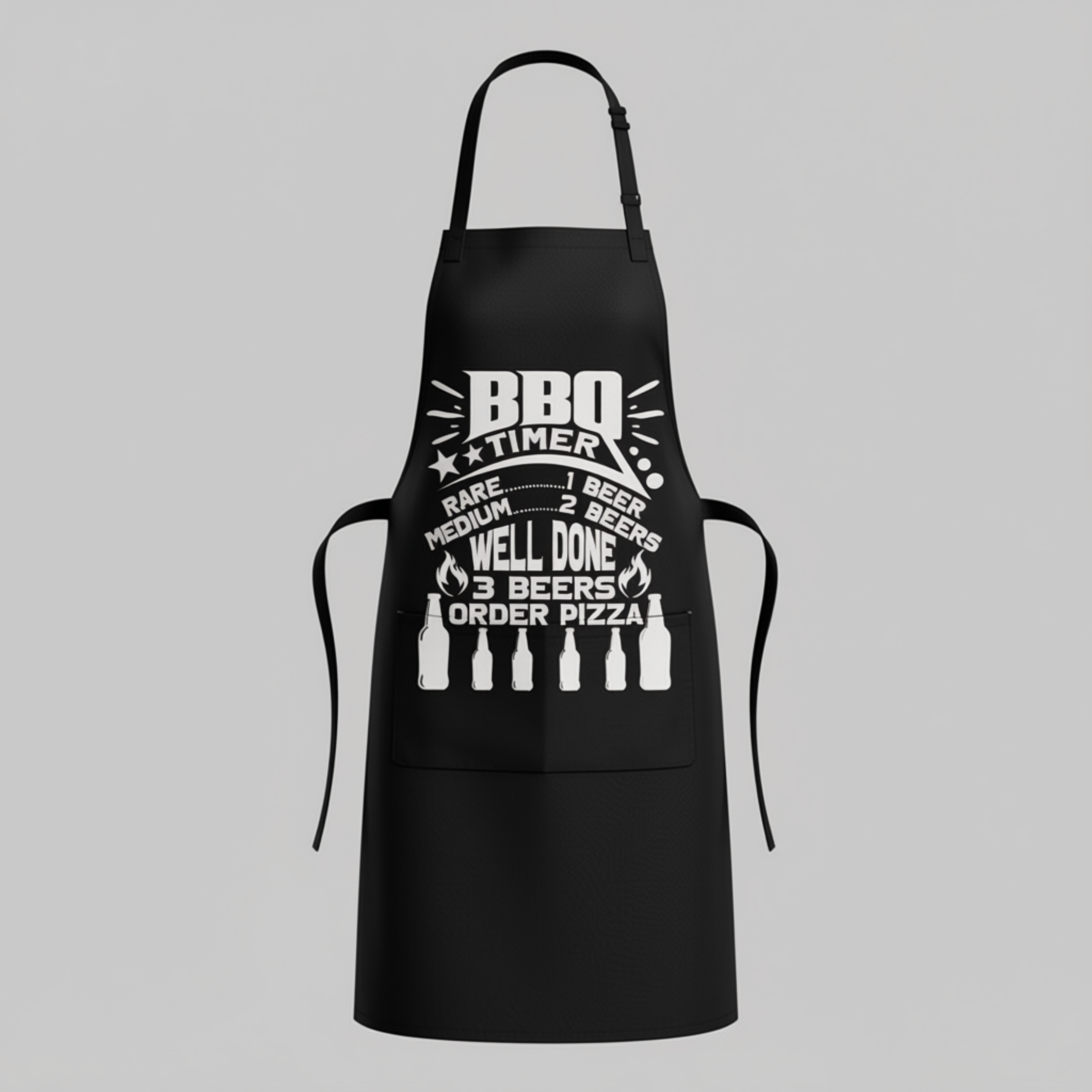 Grill Master's BBQ Timer Apron