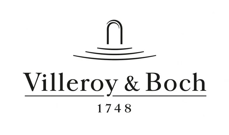 Logo de Villeroy & Boch avec une icône de fontaine et la date 1748