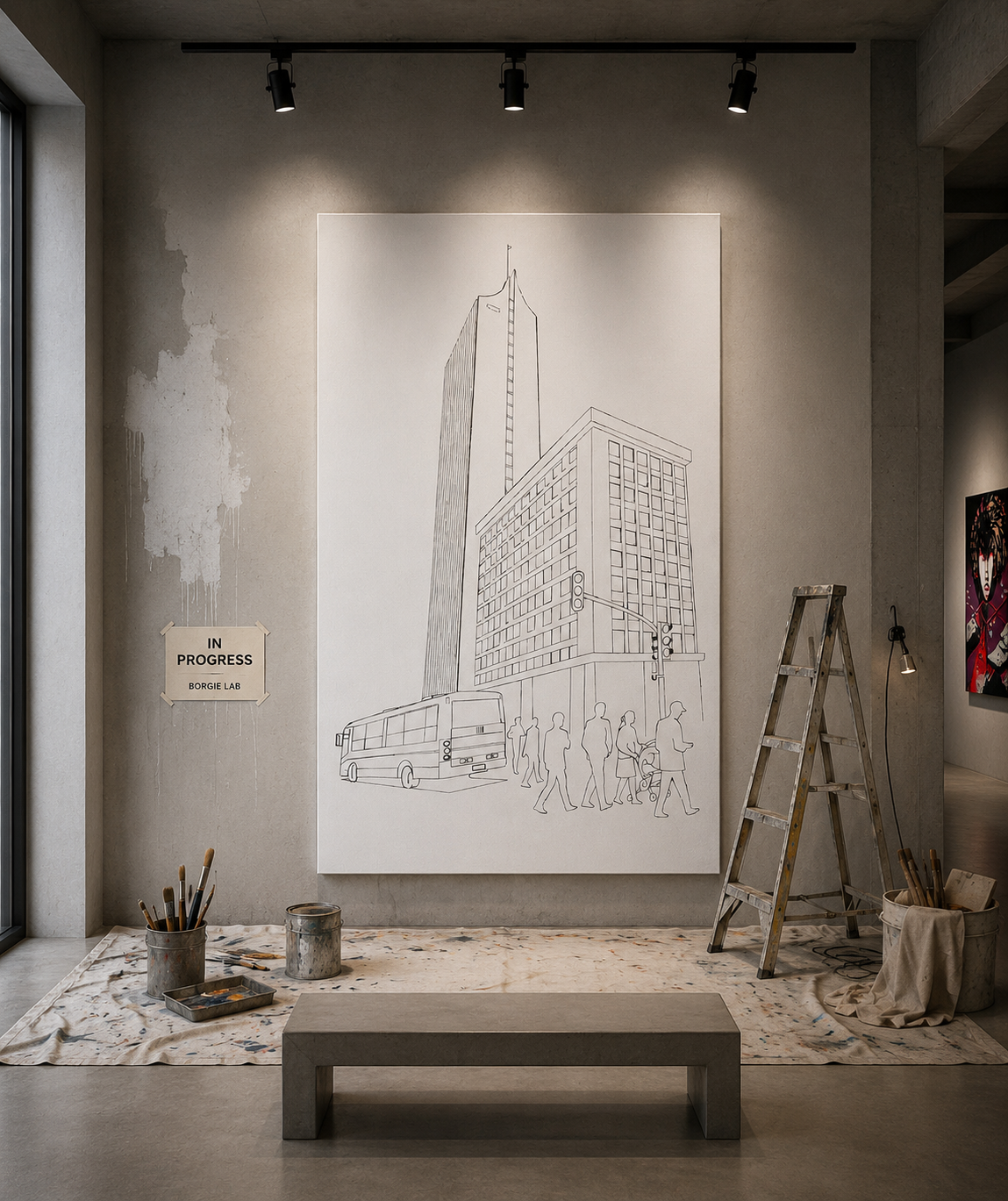 Torre Coltejer Pop Art Painting.png