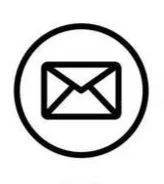 Envelope icon inside a circle.