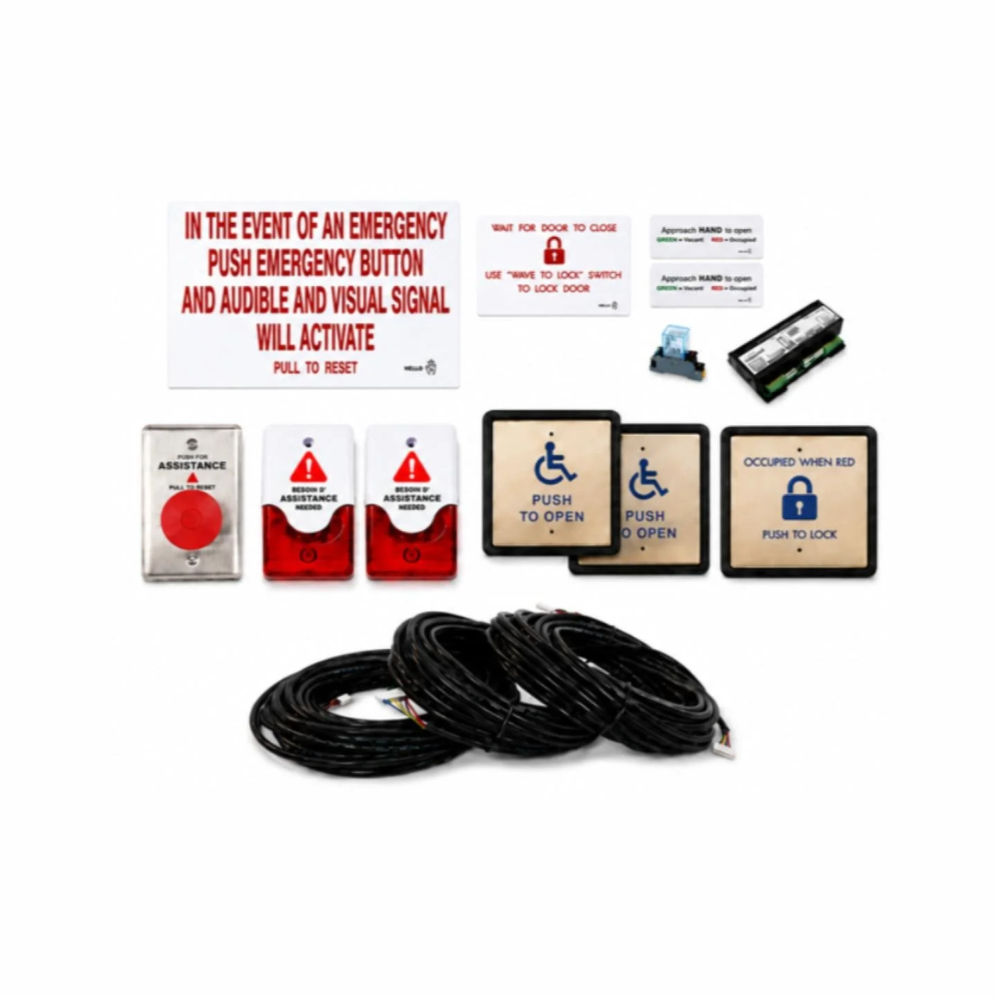 Hello HWK-04PB Push-Button Washroom Kit