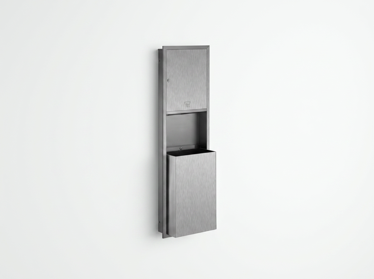 Waste Bin and Paper Towel Dispenser