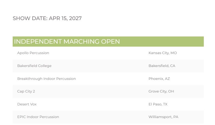 WGI Indianapolis Regional and World Championships here we come! 🚀 

@wgisportofthearts 

#wgi #percussion #music #drumline #band