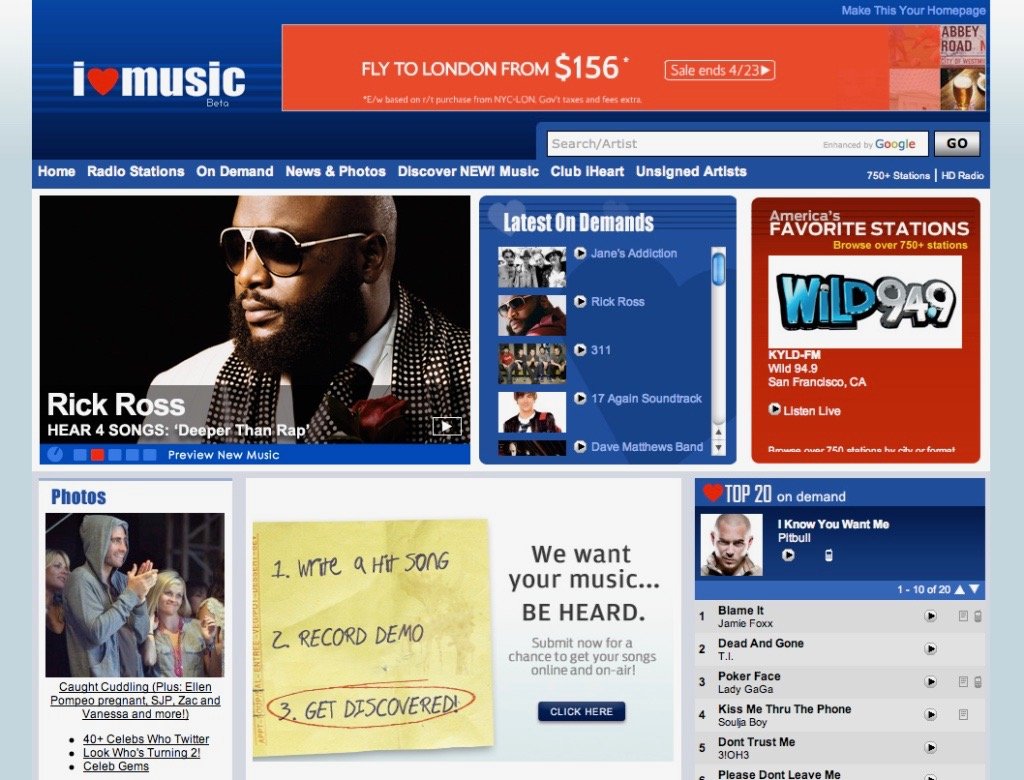 We created this a few years before the App Store opened, we were ready for iHeartRadio