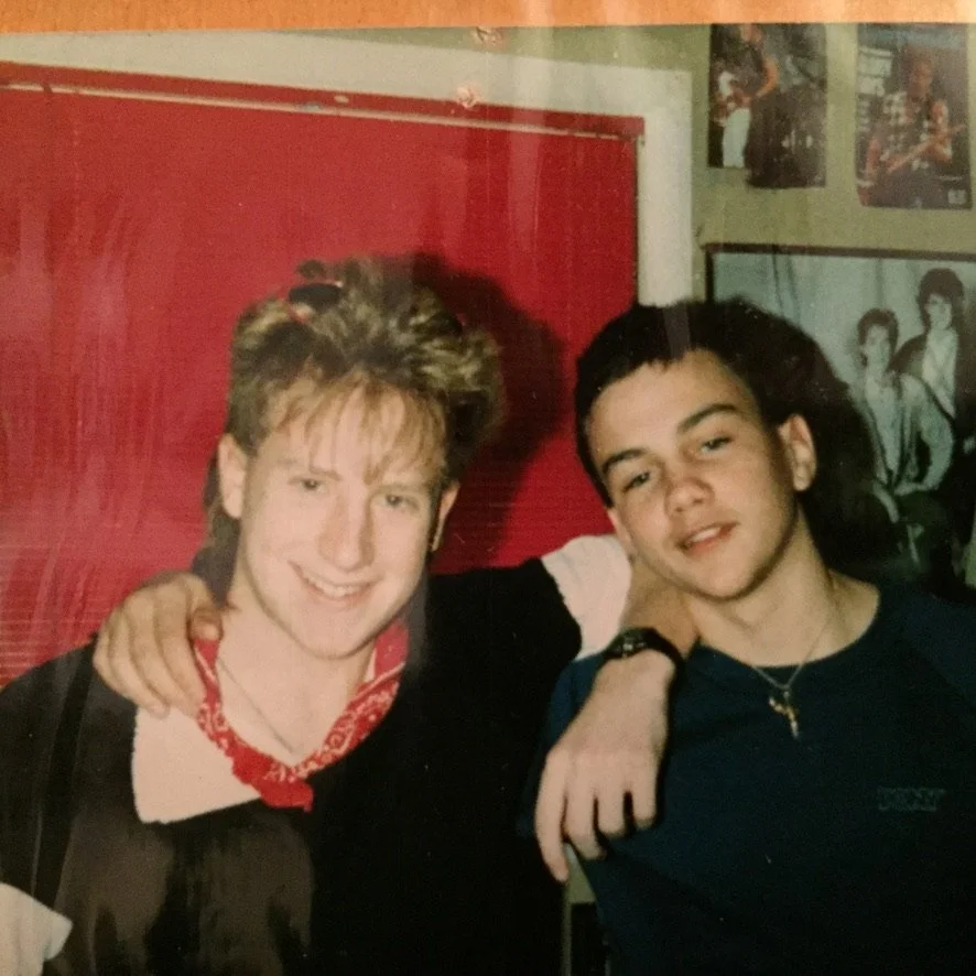 Carl and me hanging in my bedroom.
