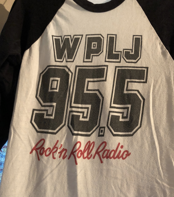 WPLJ 95.5 Rock and Roll Radio shirt representing early music influences tied to The Rolling Stones story