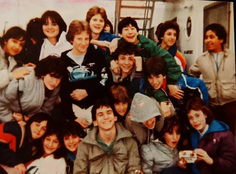 East Brunswick class trip in the early 80's -- future bandmates Matt, Carl, Briend and friends